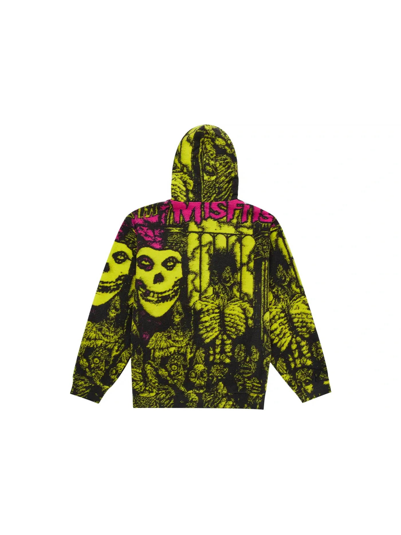 Мужской свитер с принтом The Misfits Zip Up Hooded Sweater Supreme — изображение 2 из 2, мульти