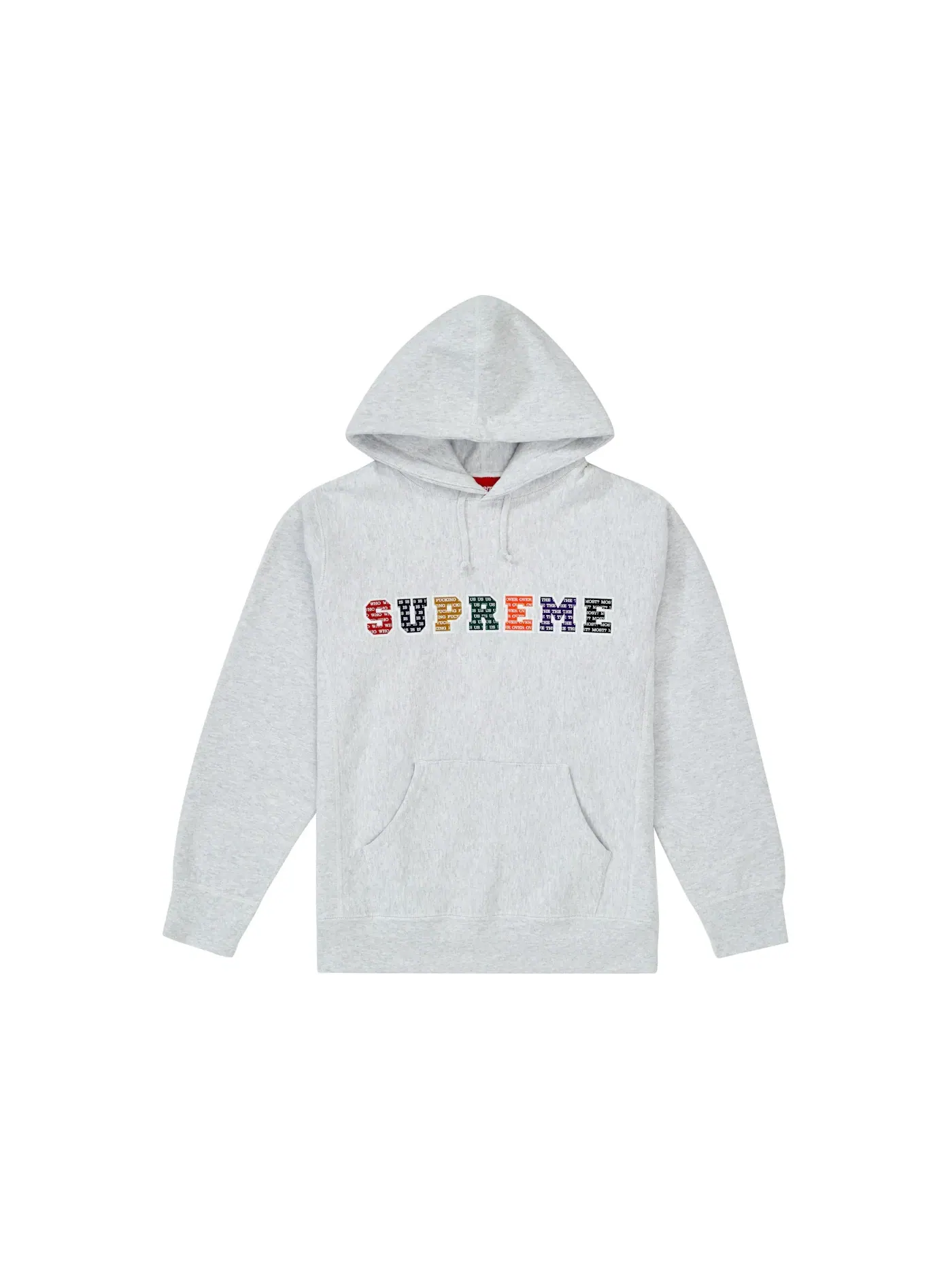 Мужской худи с принтом The Most Hooded Sweatshirt Supreme — изображение 1 из 1, серый