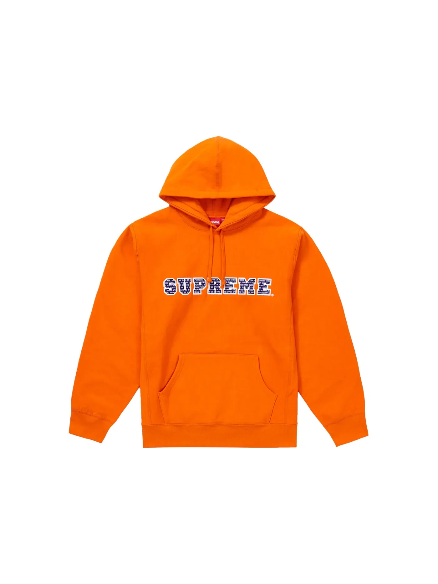 Мужская худи с капюшоном Supreme Hooded Sweatshirt — изображение 1 из 1, оранжевый