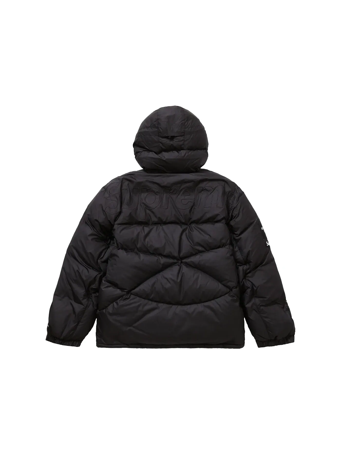 Мужской пуловер с капюшоном на молнии с утеплителем Supreme The North Face — изображение 3 из 3, черный
