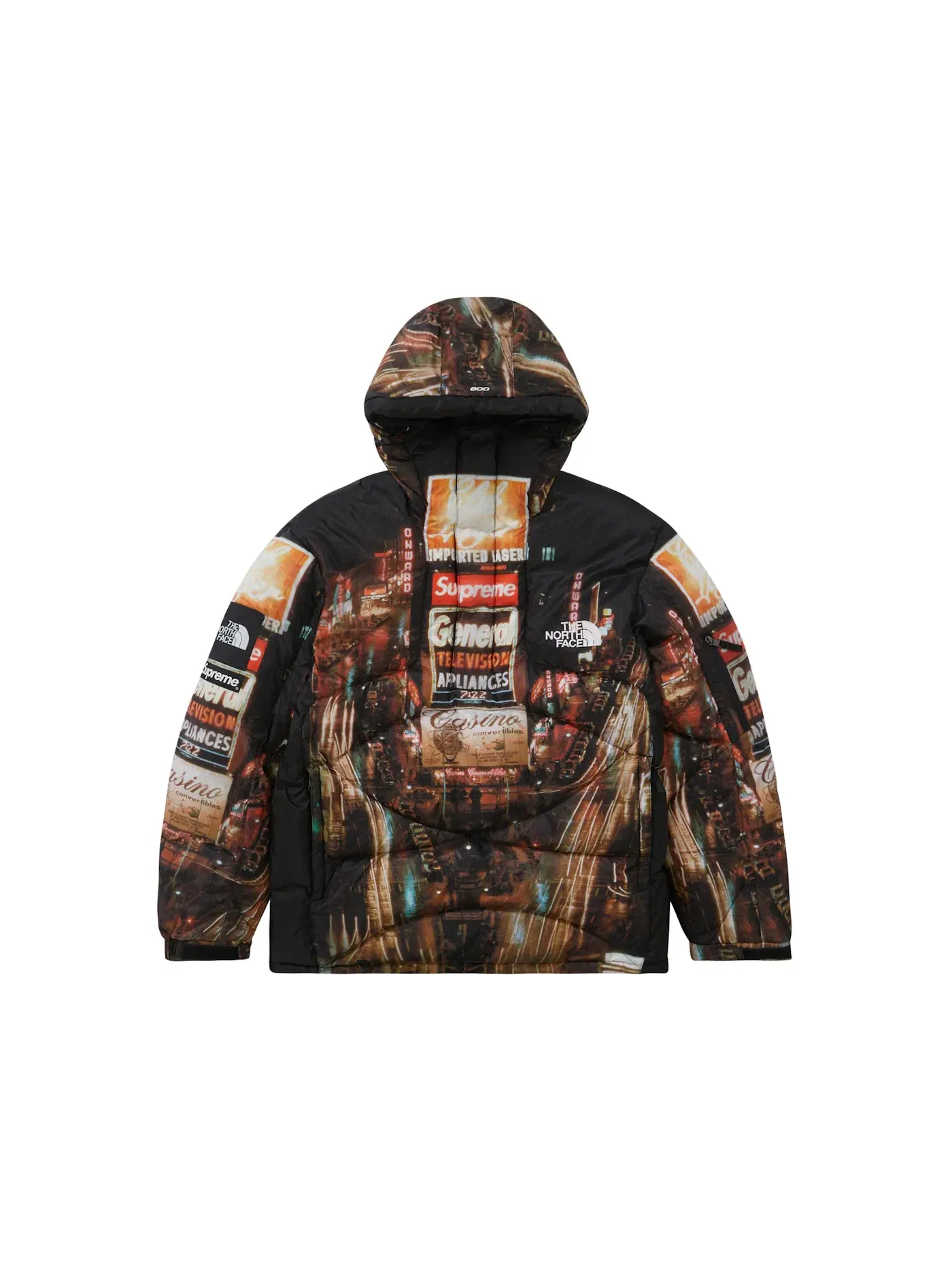 Мужской пуловер с капюшоном с принтом Supreme The North Face, Times Square — изображение 1 из 3