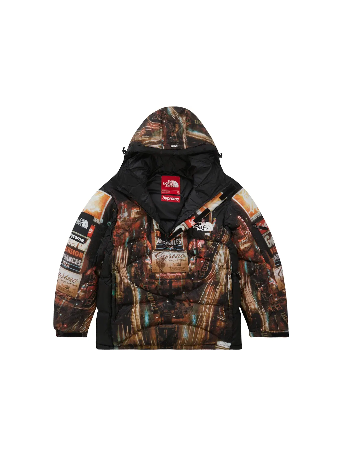 Мужской пуловер с капюшоном с принтом Supreme The North Face, Times Square — изображение 2 из 3