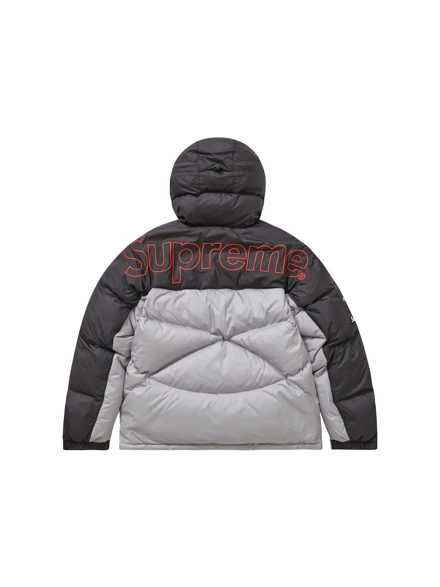 Мужская куртка-пуловер с наполнителем 800-Fill Half Zip Hooded Pullover Supreme — изображение 3 из 3, серый