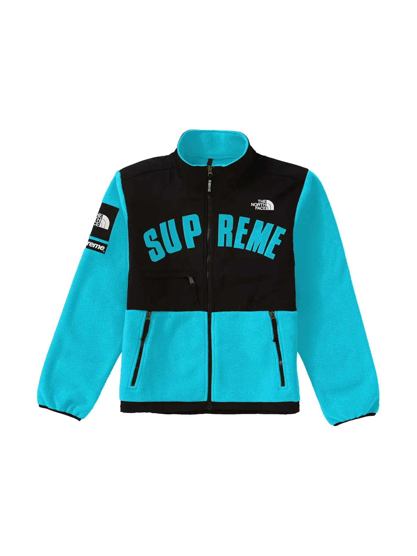 Мужская куртка флисовая с принтом Arc Logo Supreme The North Face — изображение 1 из 2, бирюзовый