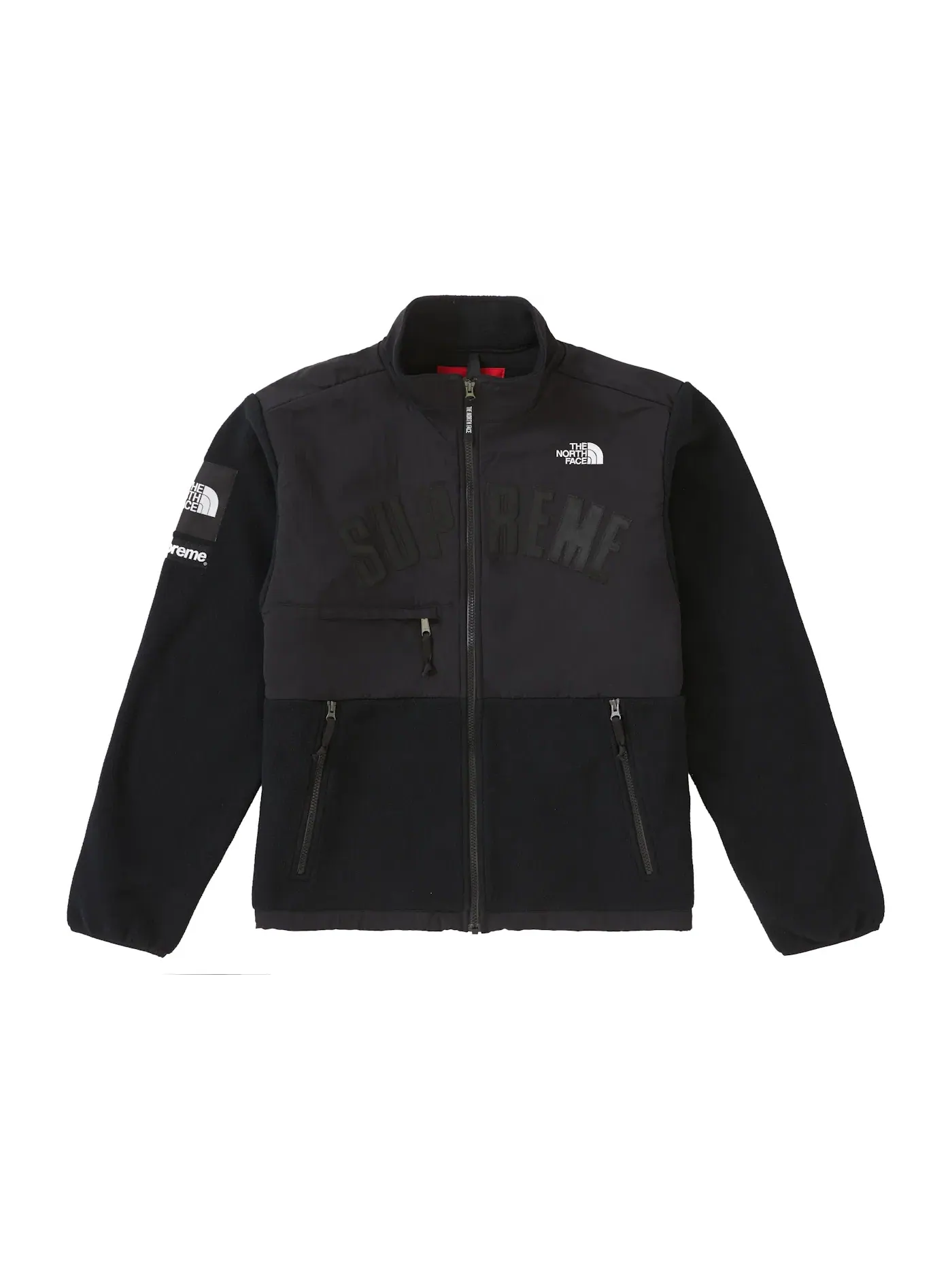 Мужская флисовая куртка с принтом Arc Logo Denali Supreme The North Face — изображение 1 из 2, черный