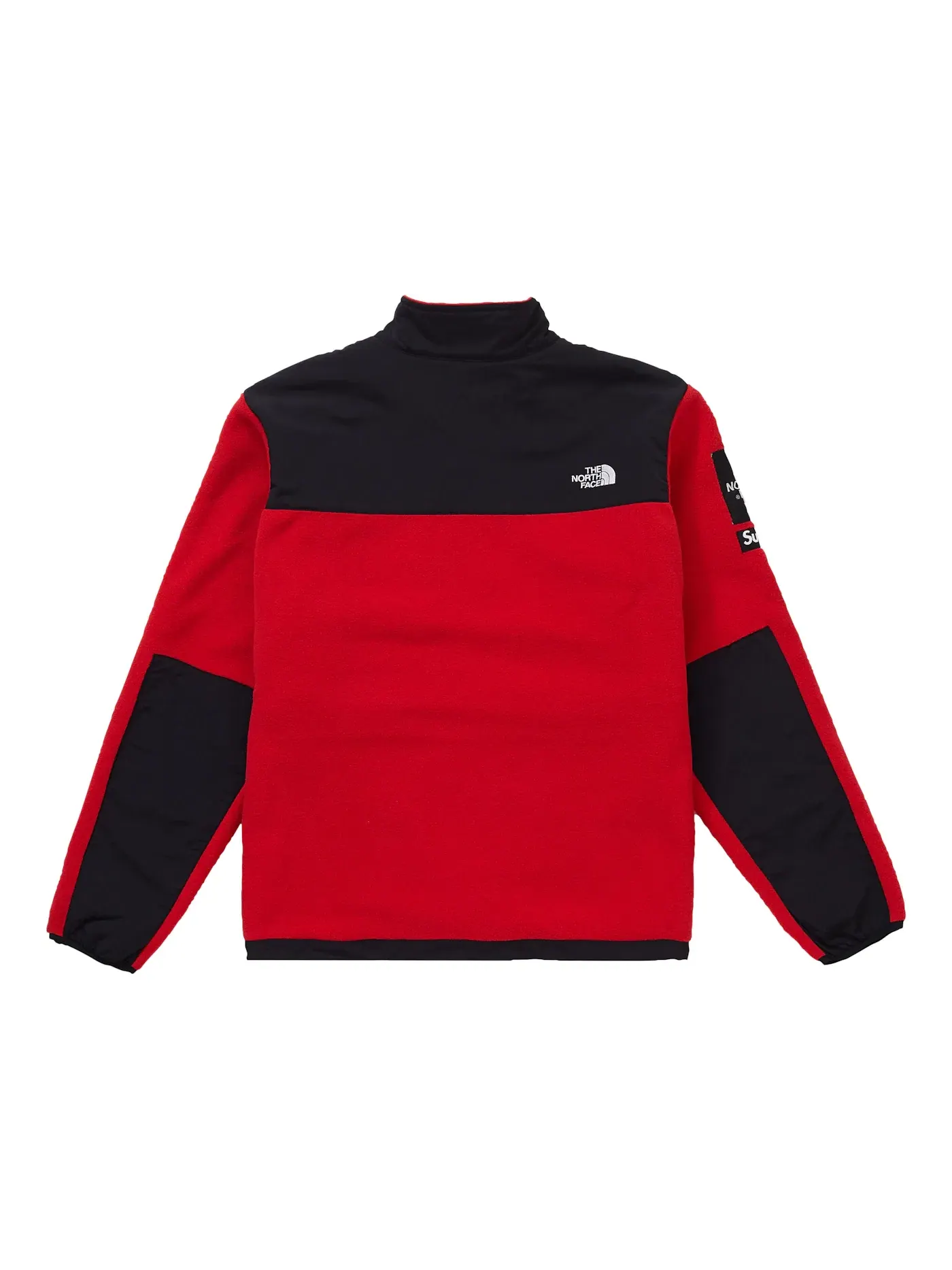 Мужская флисовая куртка Arc Logo Denali с принтом Supreme The North Face — изображение 2 из 2, красный
