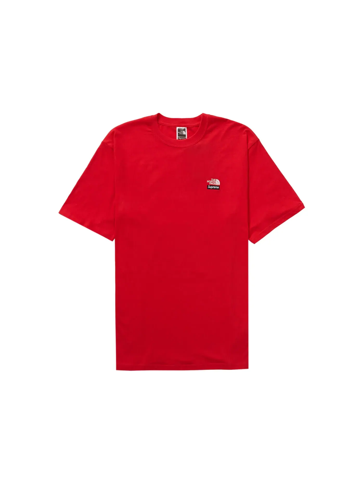 Мужская футболка с принтом Supreme The North Face Tee — изображение 2 из 2, красный
