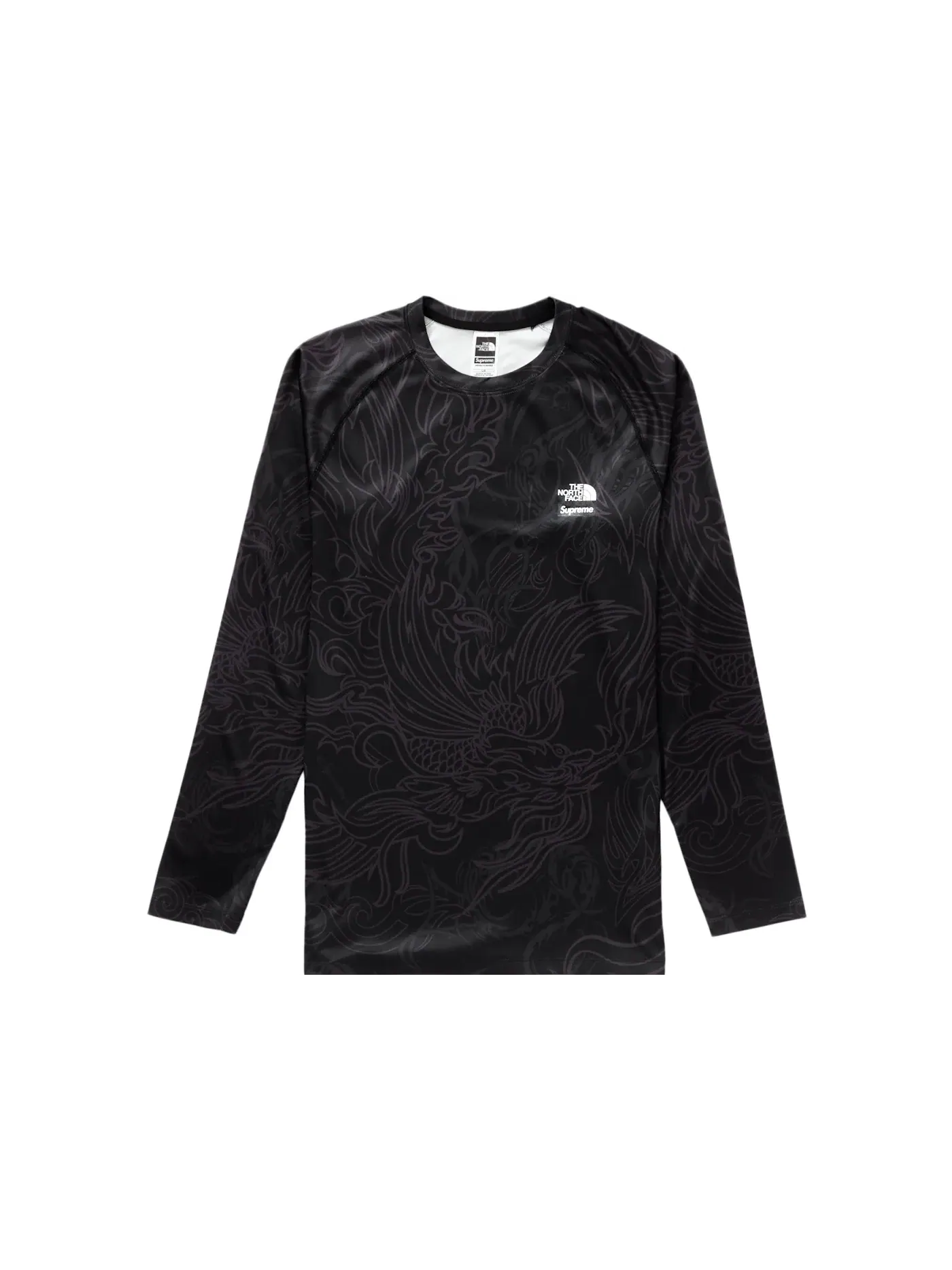 Мужская футболка с длинным рукавом Supreme The North Face Base Layer L/S Top — изображение 1 из 2, черный