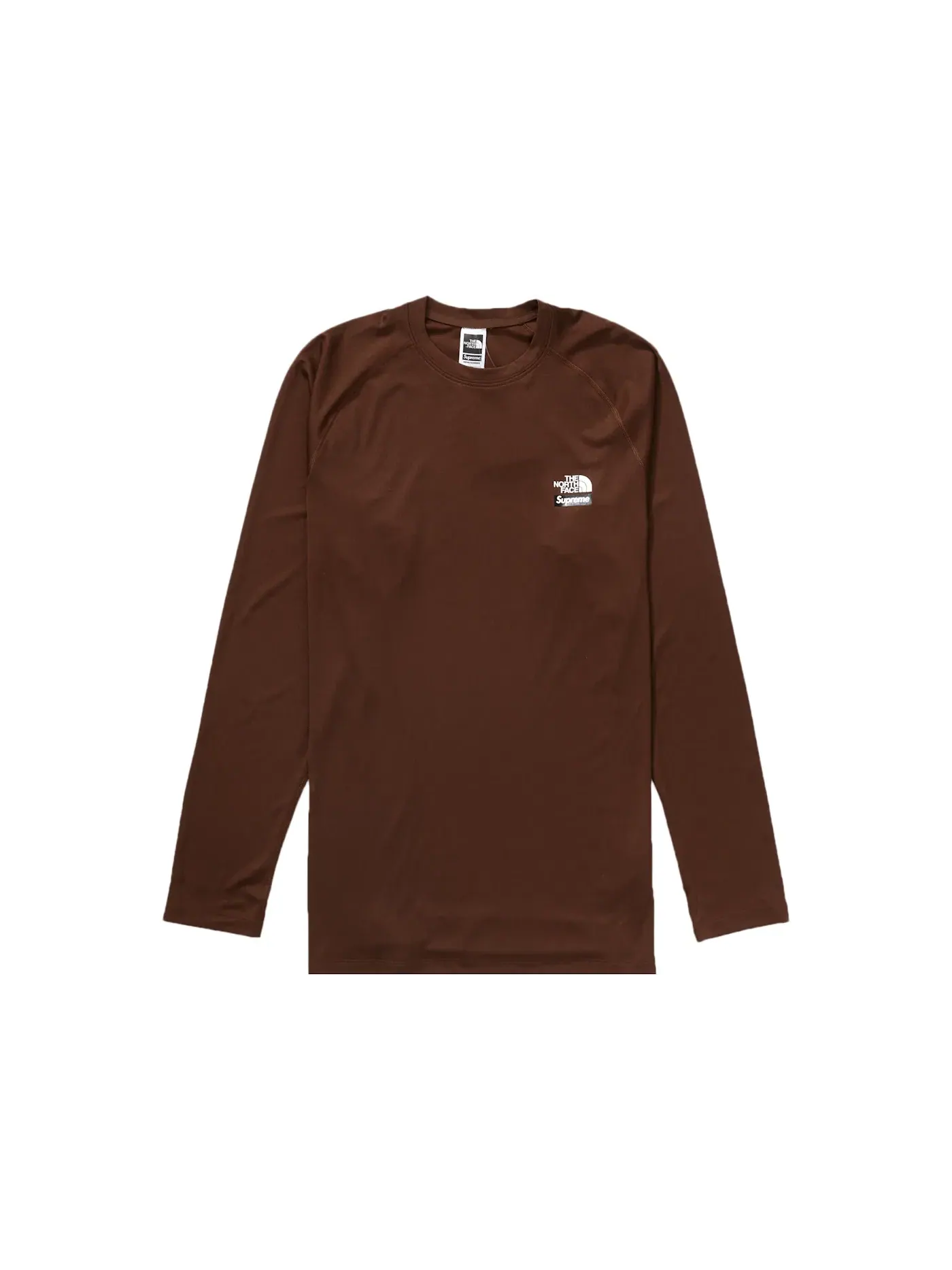 Мужская футболка с длинным рукавом Supreme The North Face Base Layer L/S Top — изображение 1 из 2, коричневый