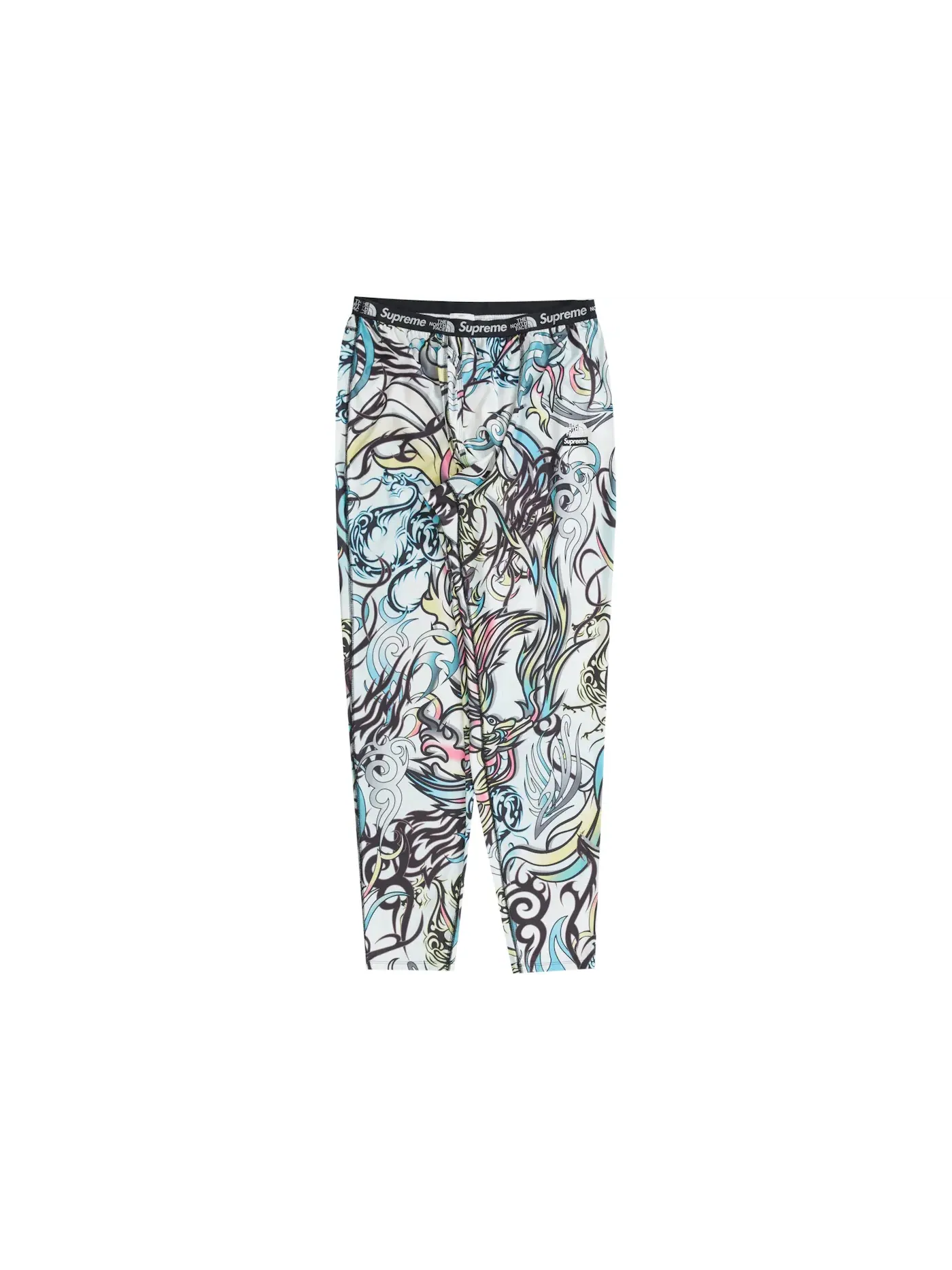 Мужские штаны с принтом Supreme The North Face Base Layer Pant — 1