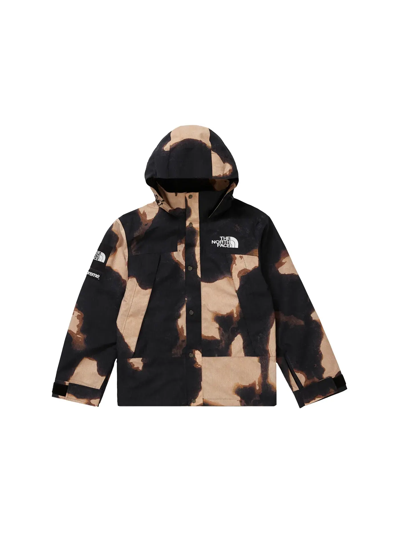 Мужская куртка с принтом Bleached Denim Print Supreme, The North Face — изображение 2 из 3, черный