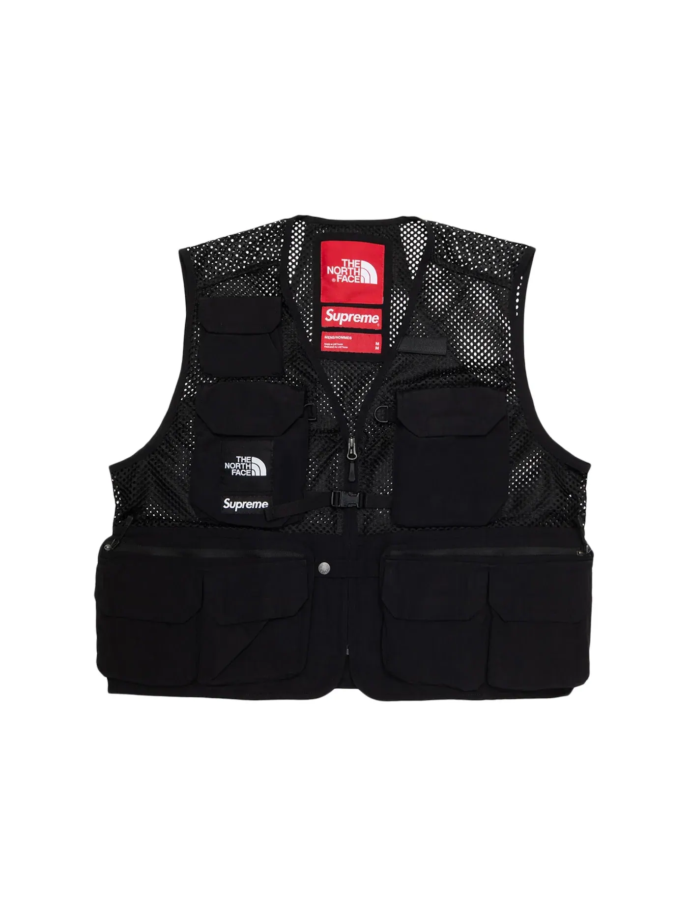 Мужской жилет с карманами Supreme Cargo Vest — изображение 1 из 2, черный