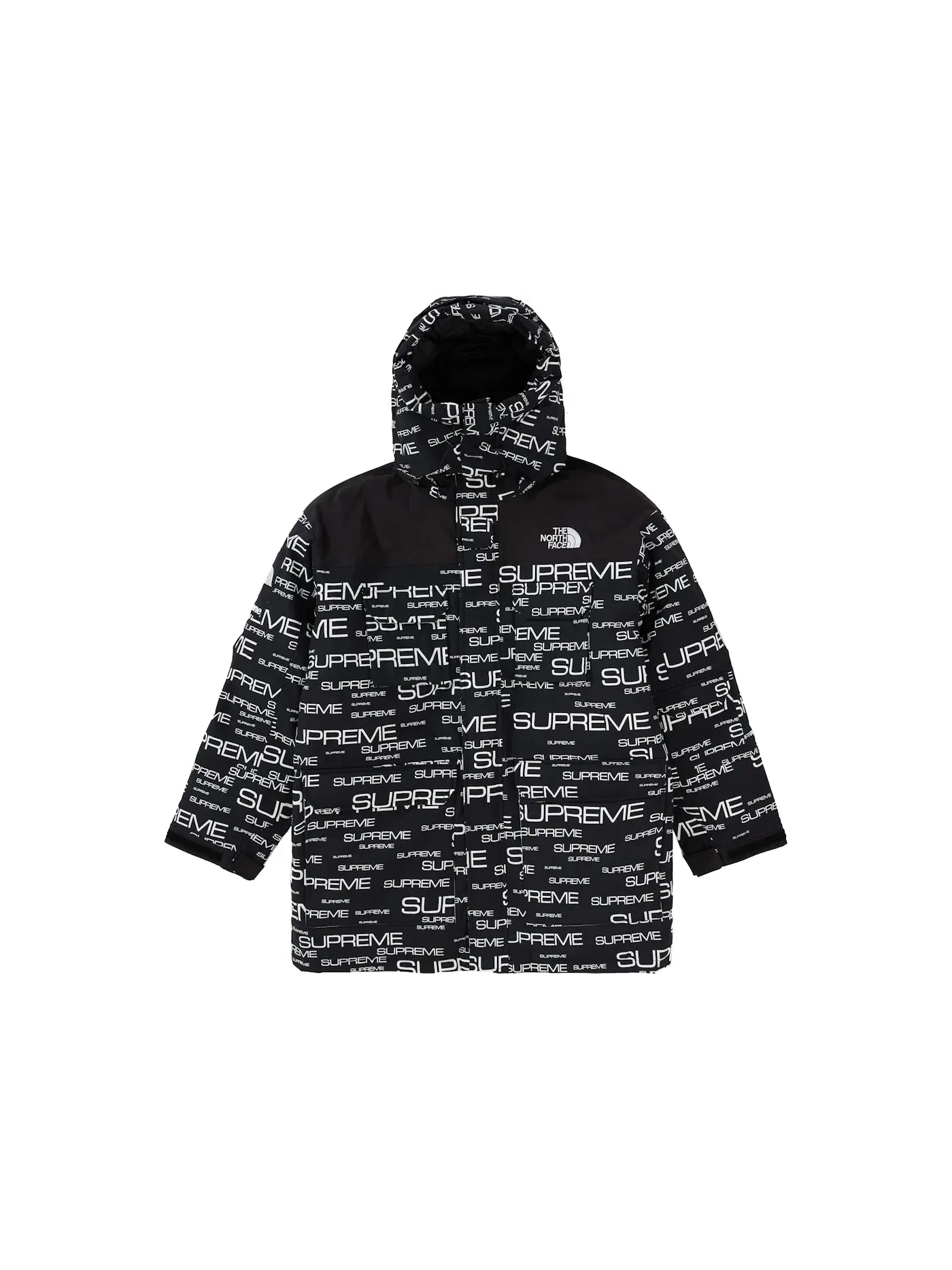 Мужская куртка-пуховик с принтом Coldworks 700-Fill Down Parka Supreme — изображение 1 из 3, черный