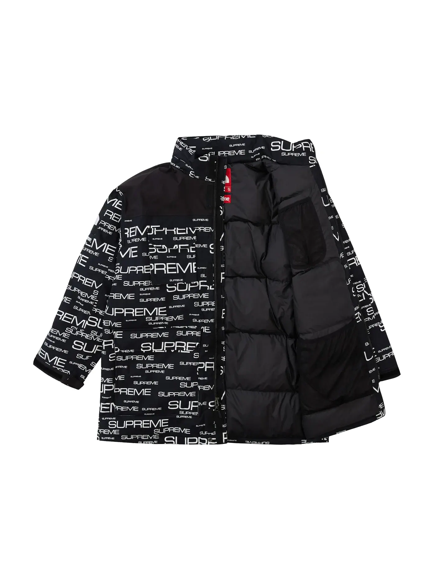 Мужская куртка-пуховик с принтом Coldworks 700-Fill Down Parka Supreme — изображение 2 из 3, черный