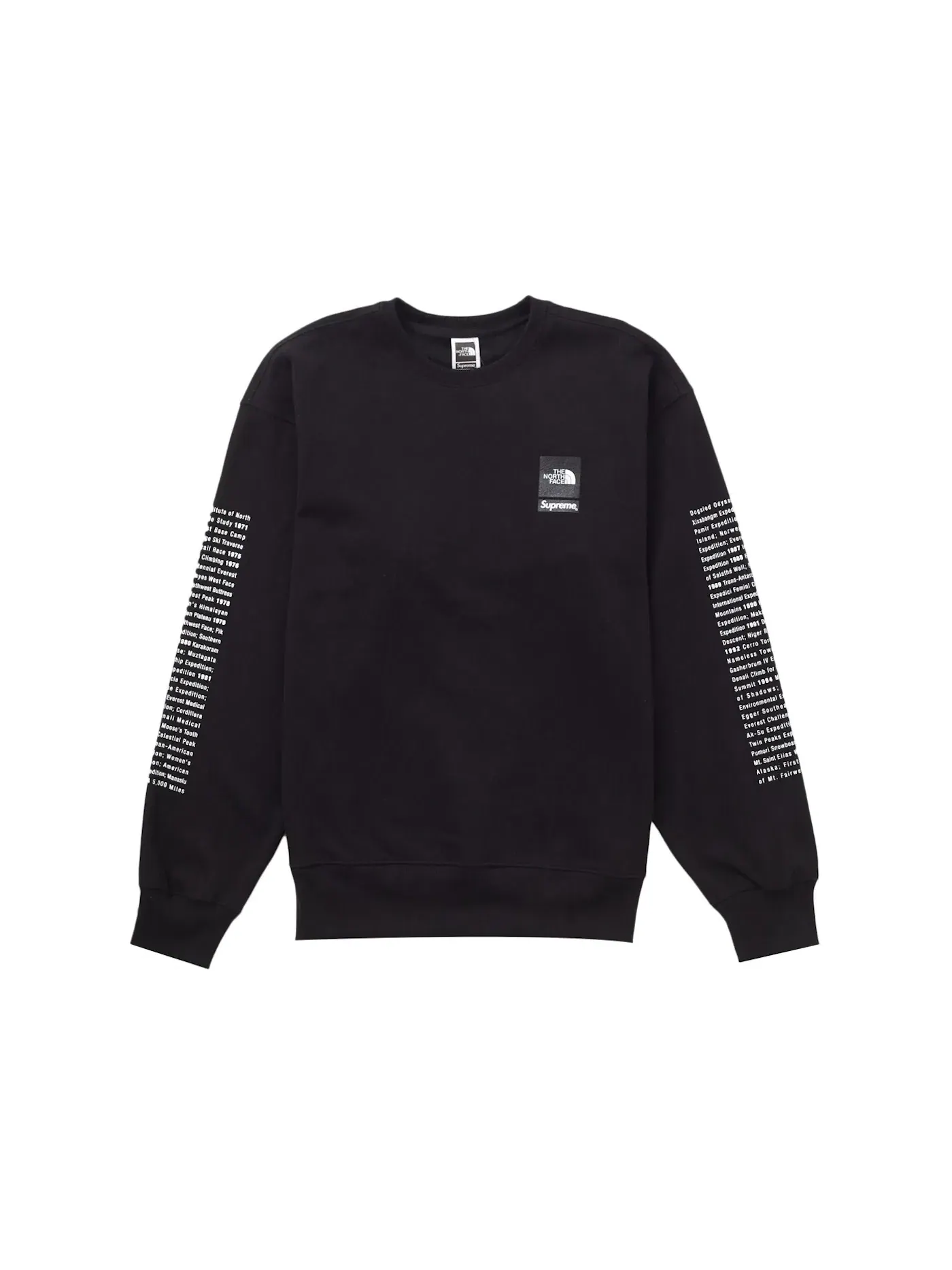 Мужской свитшот с принтом Supreme The North Face — изображение 2 из 3, черный