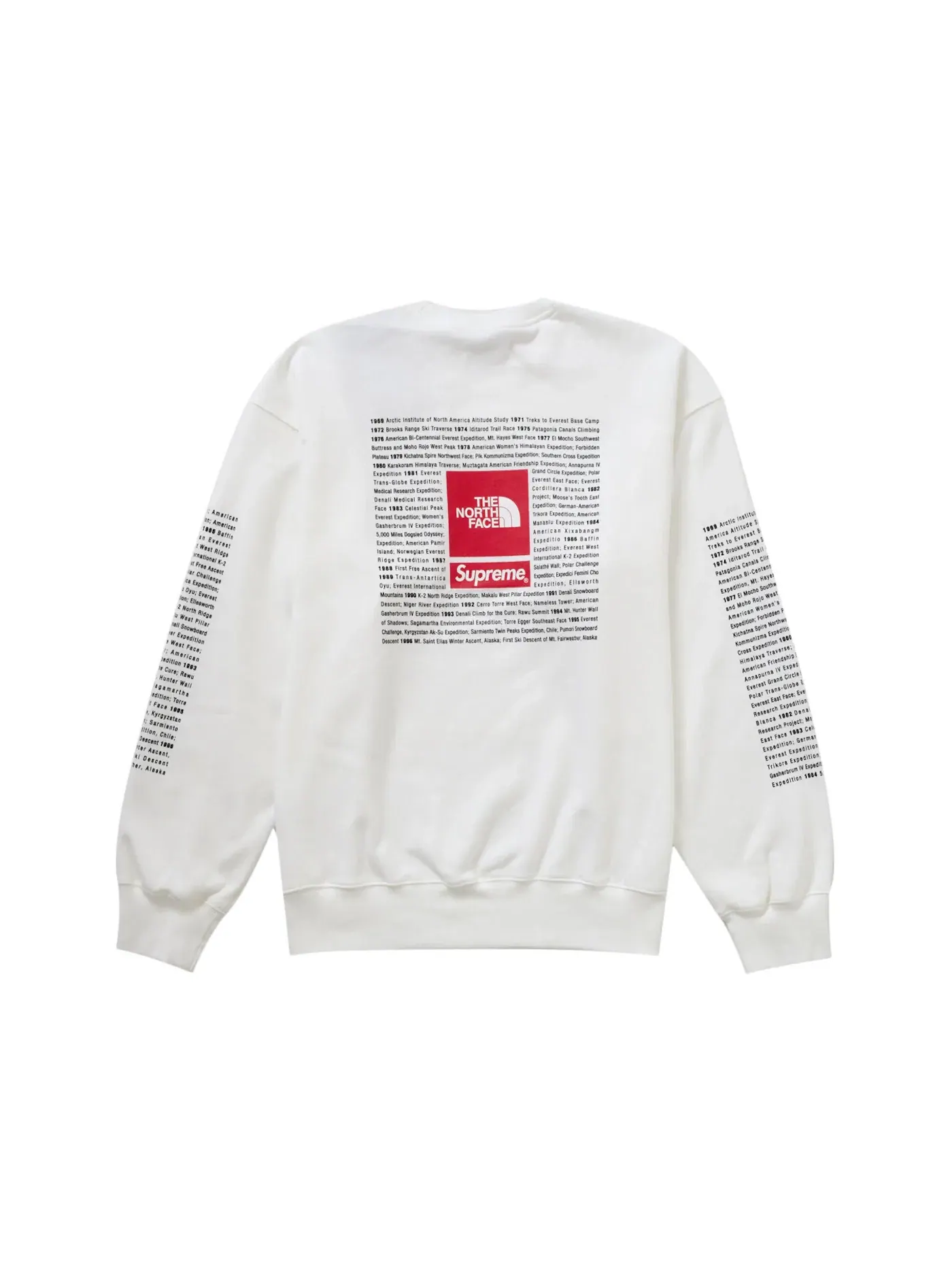 Мужской свитшот с принтом Crewneck Supreme — изображение 1 из 3, белый