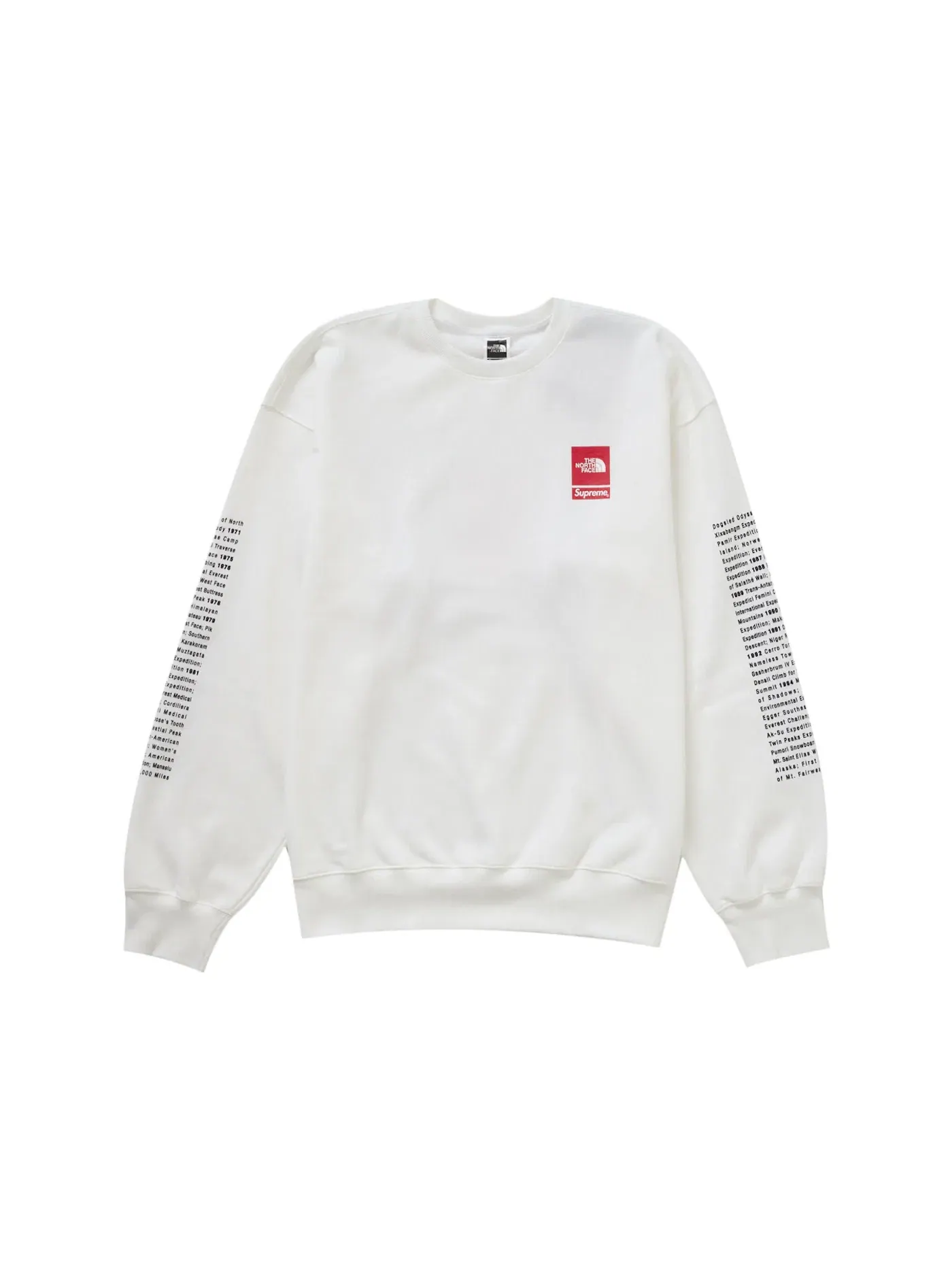 Мужской свитшот с принтом Crewneck Supreme — изображение 2 из 3, белый