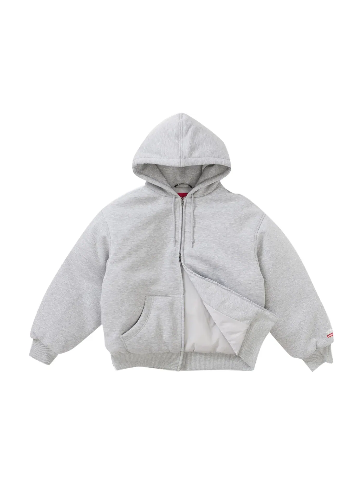 Мужская худи с капюшоном на пуховом наполнителе The North Face Supreme — изображение 2 из 3, серый
