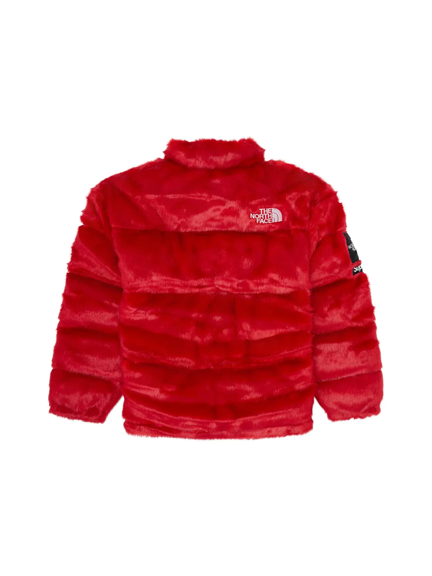 Мужская куртка с искусственным мехом Nuptse Jacket Supreme — изображение 2 из 2, красный