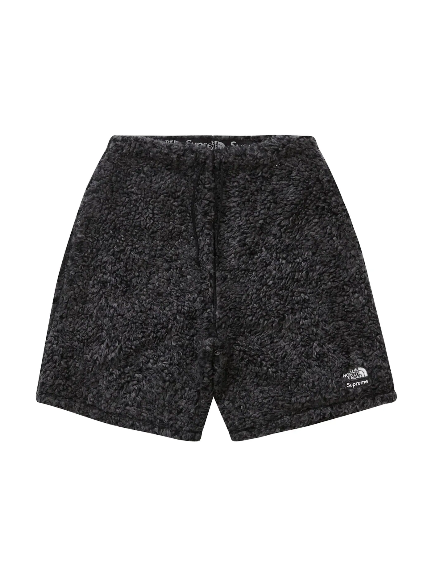 Мужские шорты из высокого флиса Supreme The North Face High Pile Fleece Short — изображение 1 из 2, черный