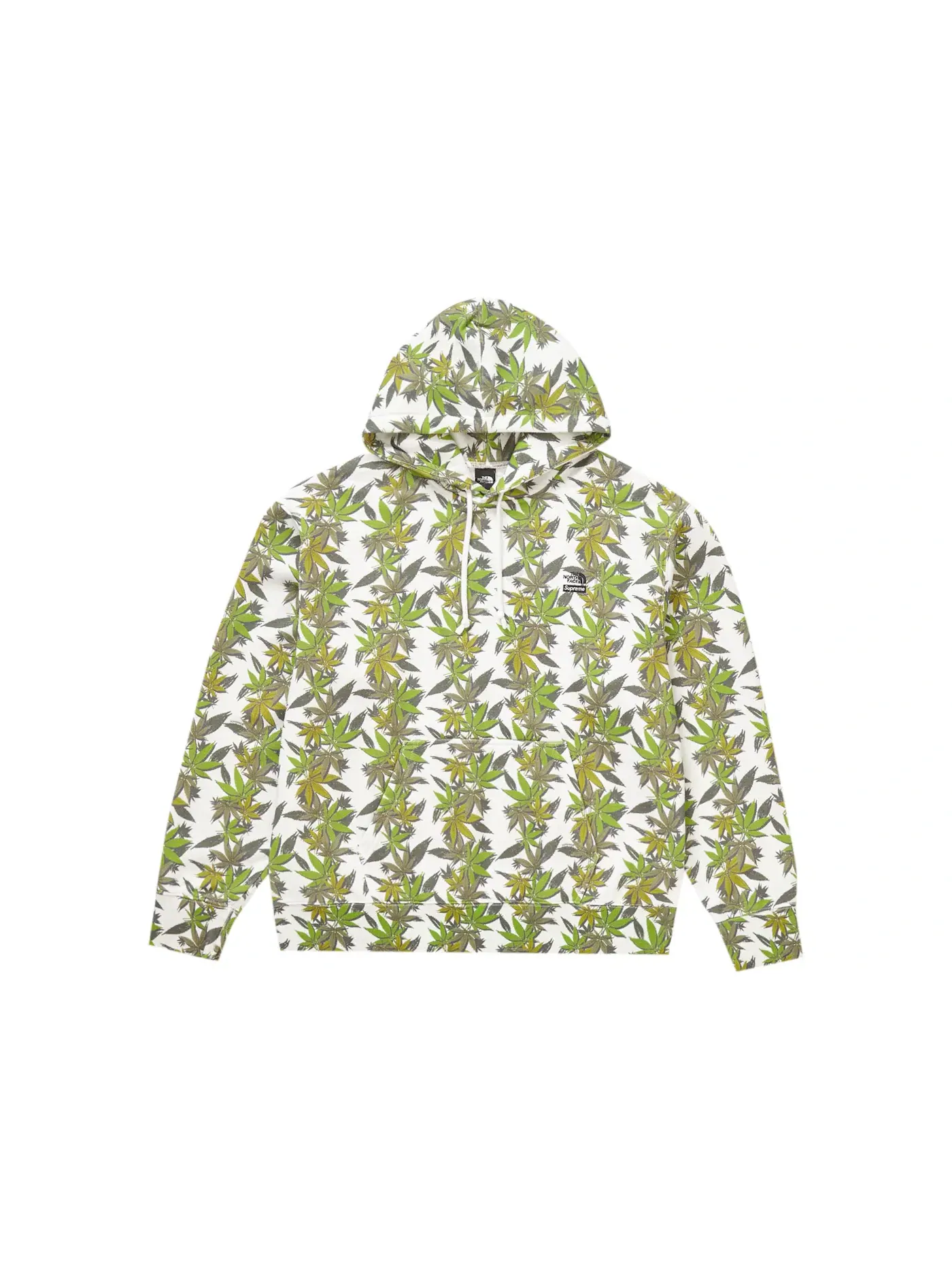 Мужской худи с капюшоном Supreme The North Face Leaf — изображение 1 из 1, белый