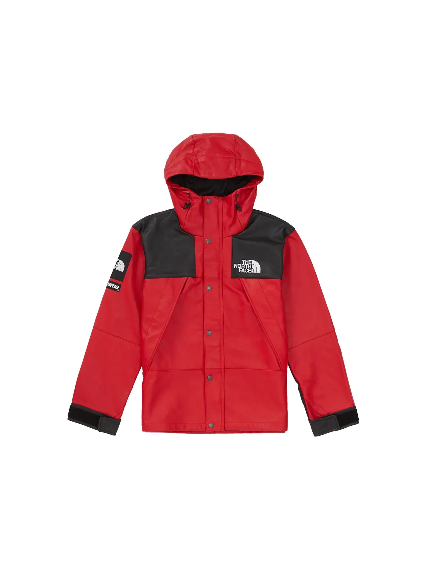 Мужская куртка из ягнячьей кожи Supreme The North Face Leather Mountain Parka