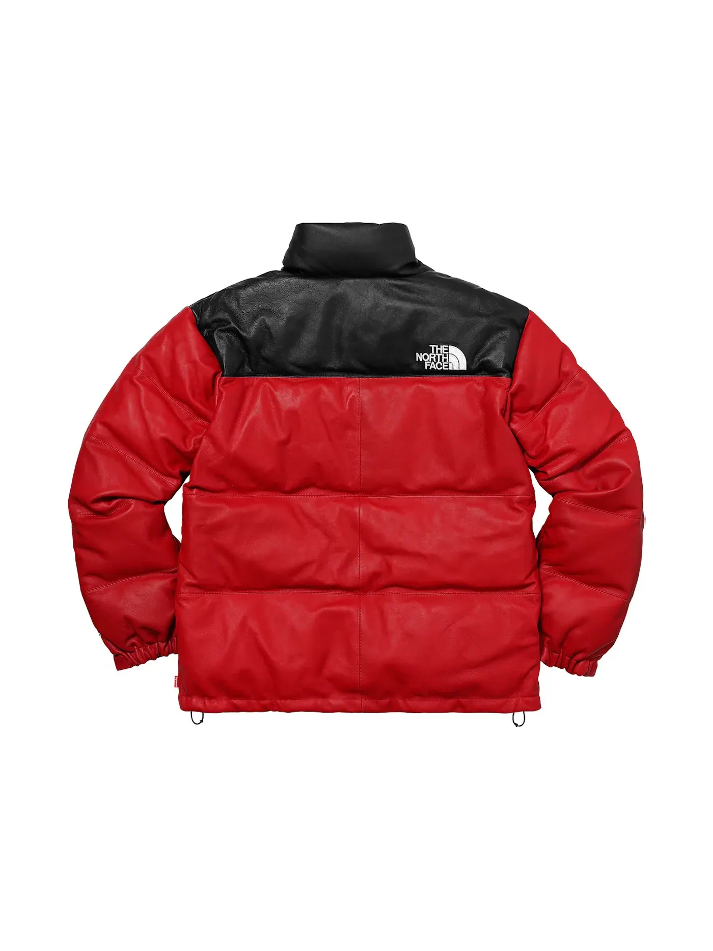 Мужская куртка из кожи с наполнителем из пуха Supreme The North Face — изображение 3 из 3, красный