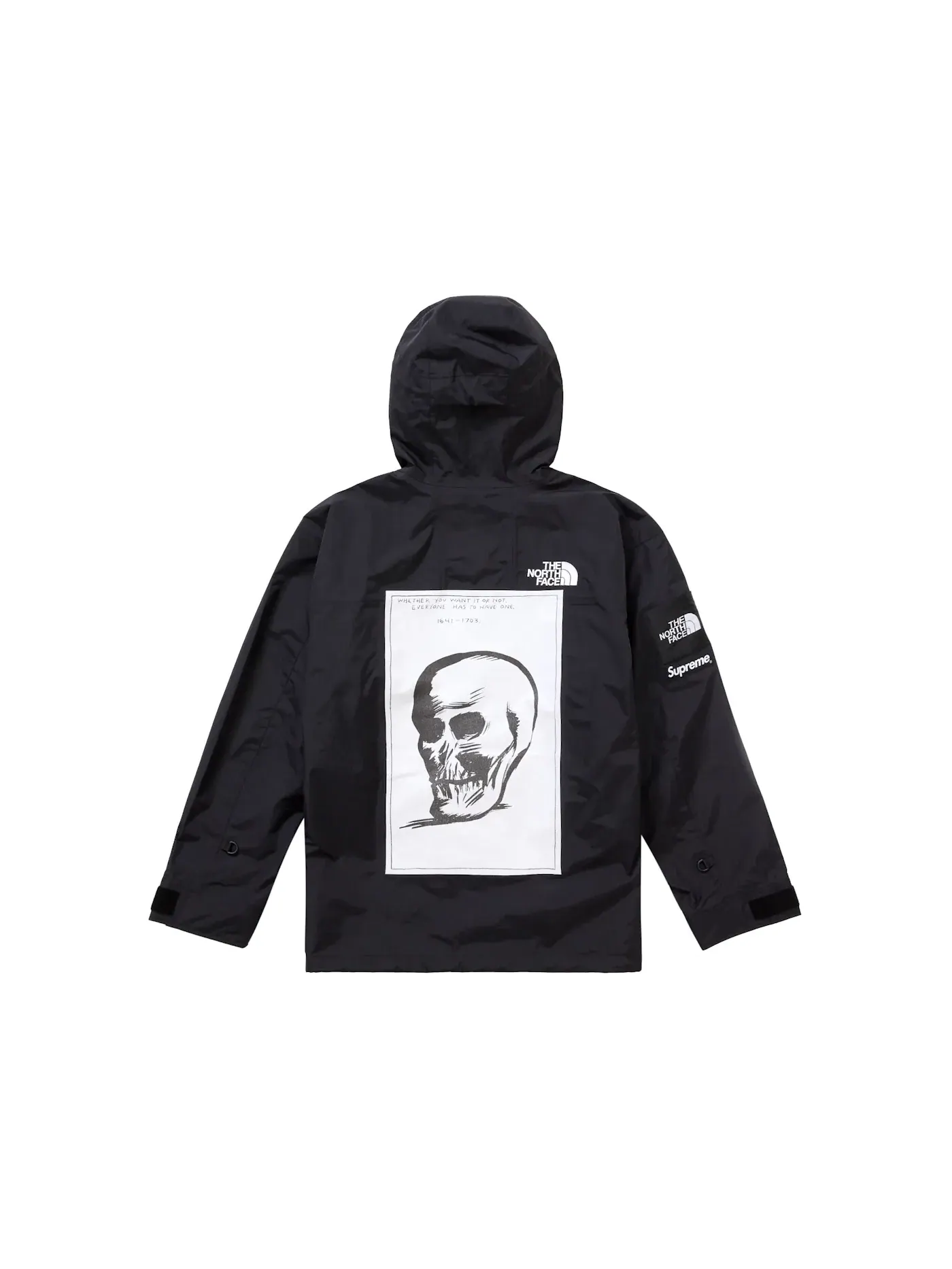 Мужская куртка с принтом Mountain Jacket Supreme, The North Face — изображение 1 из 3, черный