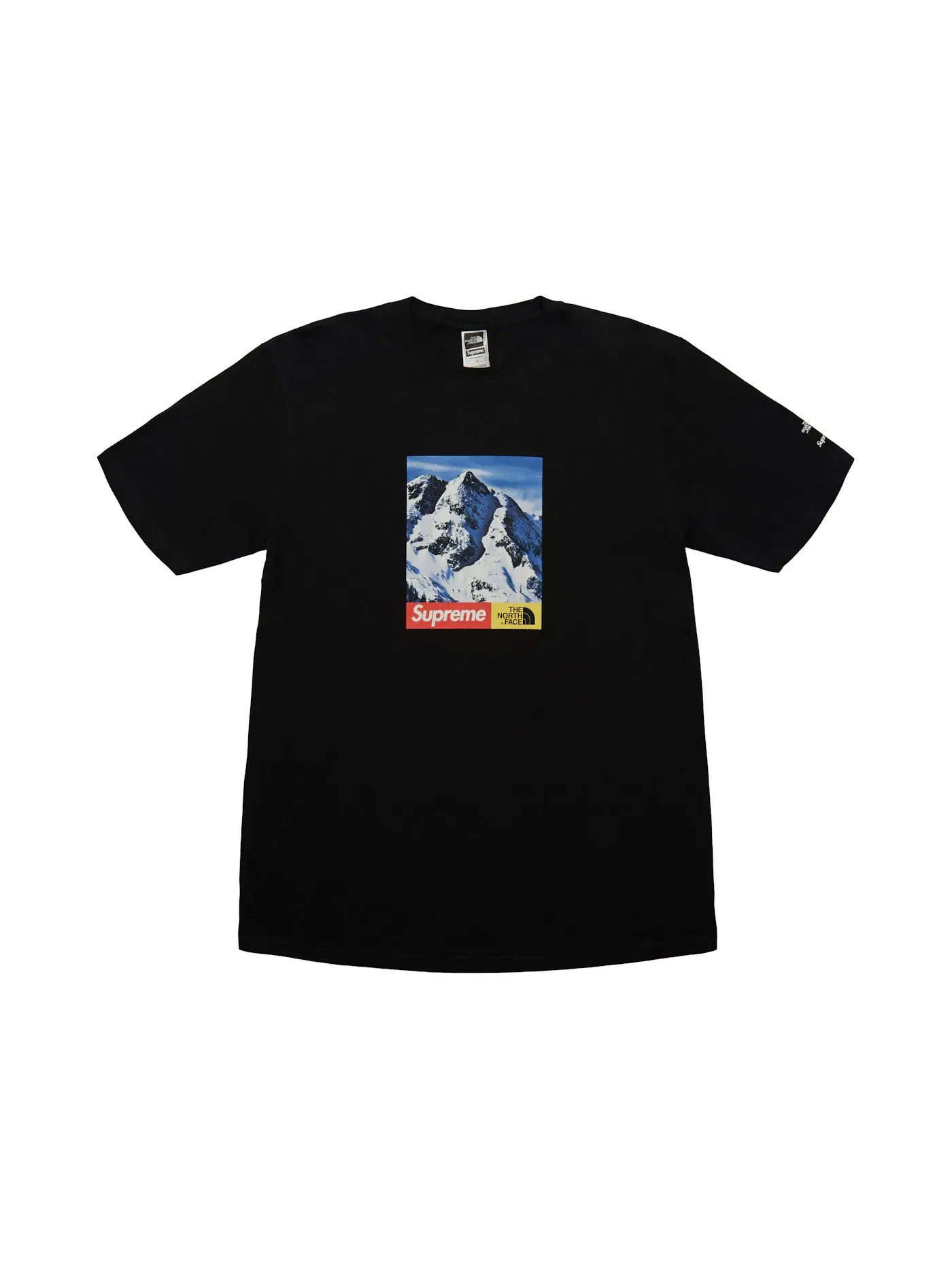Мужская футболка с принтом Supreme The North Face Tee — изображение 1 из 1, черный