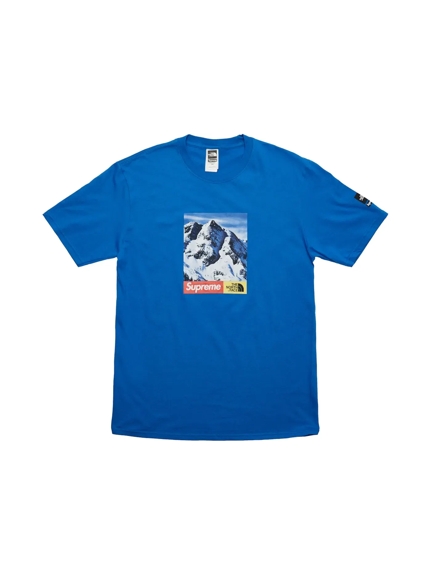 Мужская футболка с принтом Supreme The North Face Tee — изображение 1 из 1, королевский