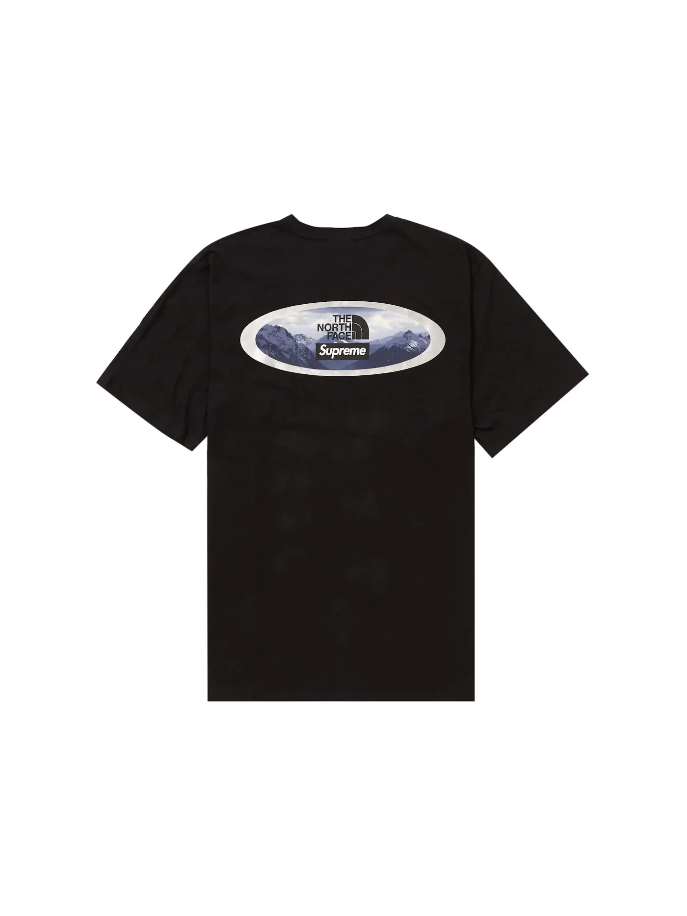 Мужская футболка с принтом Mountains Tee Supreme — изображение 1 из 2, черный