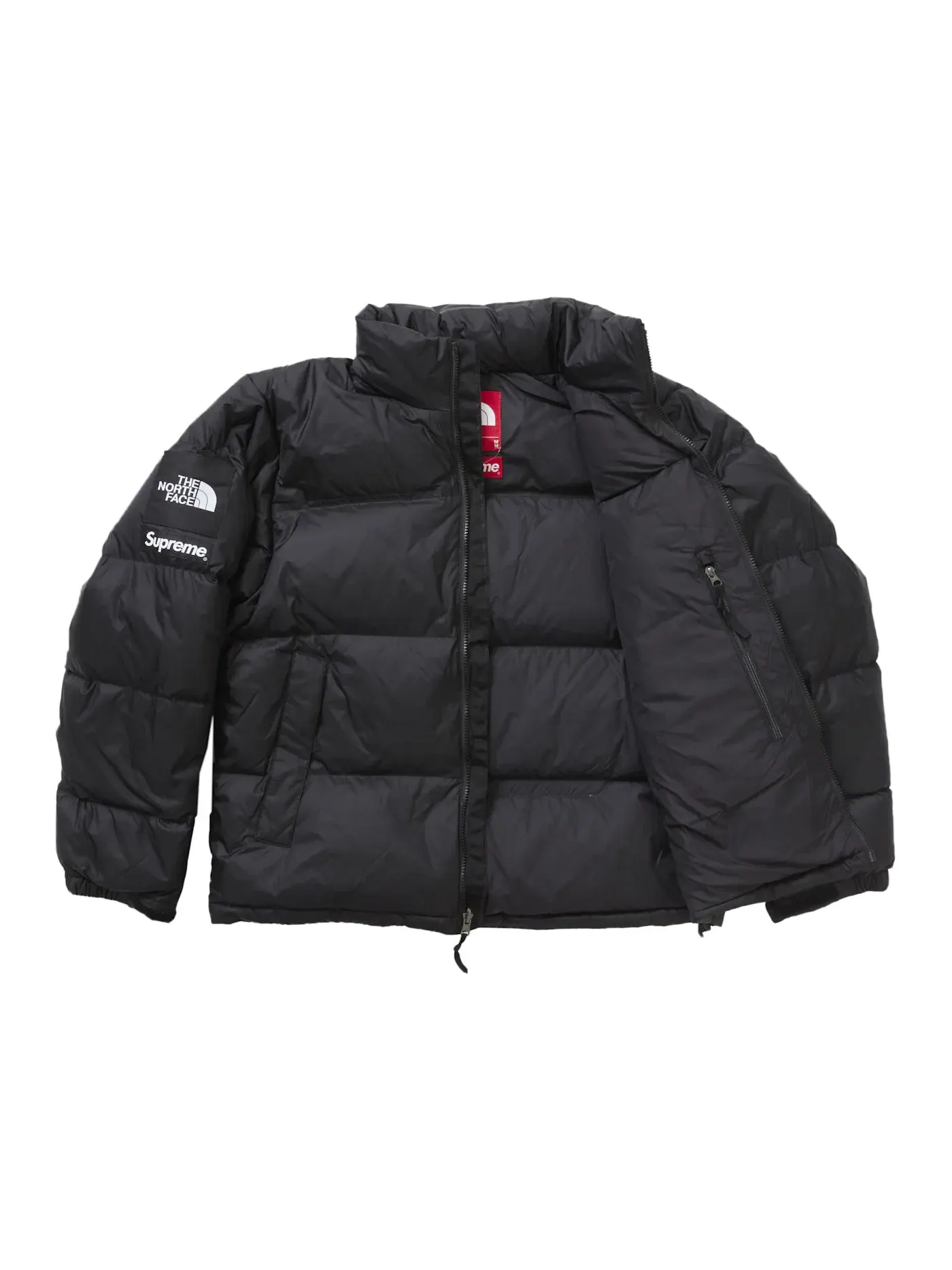 Мужская куртка пуховая Supreme The North Face Nuptse Jacket — изображение 3 из 4, черный