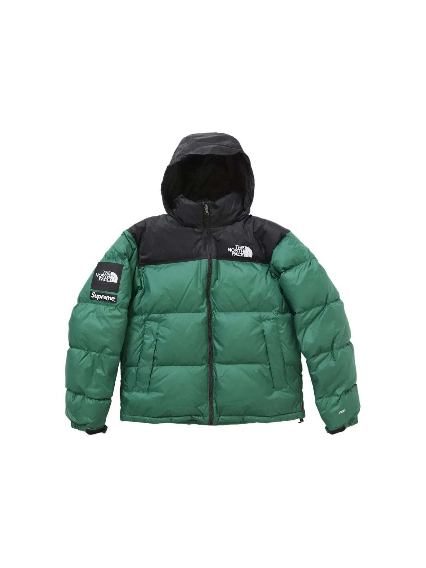 Мужская куртка с принтом Nuptse Jacket Supreme — изображение 4 из 4, зеленый