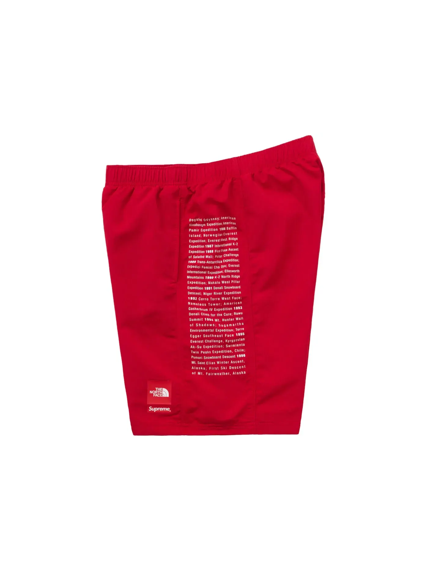 Мужские шорты с принтом Supreme The North Face — изображение 2 из 3, красный