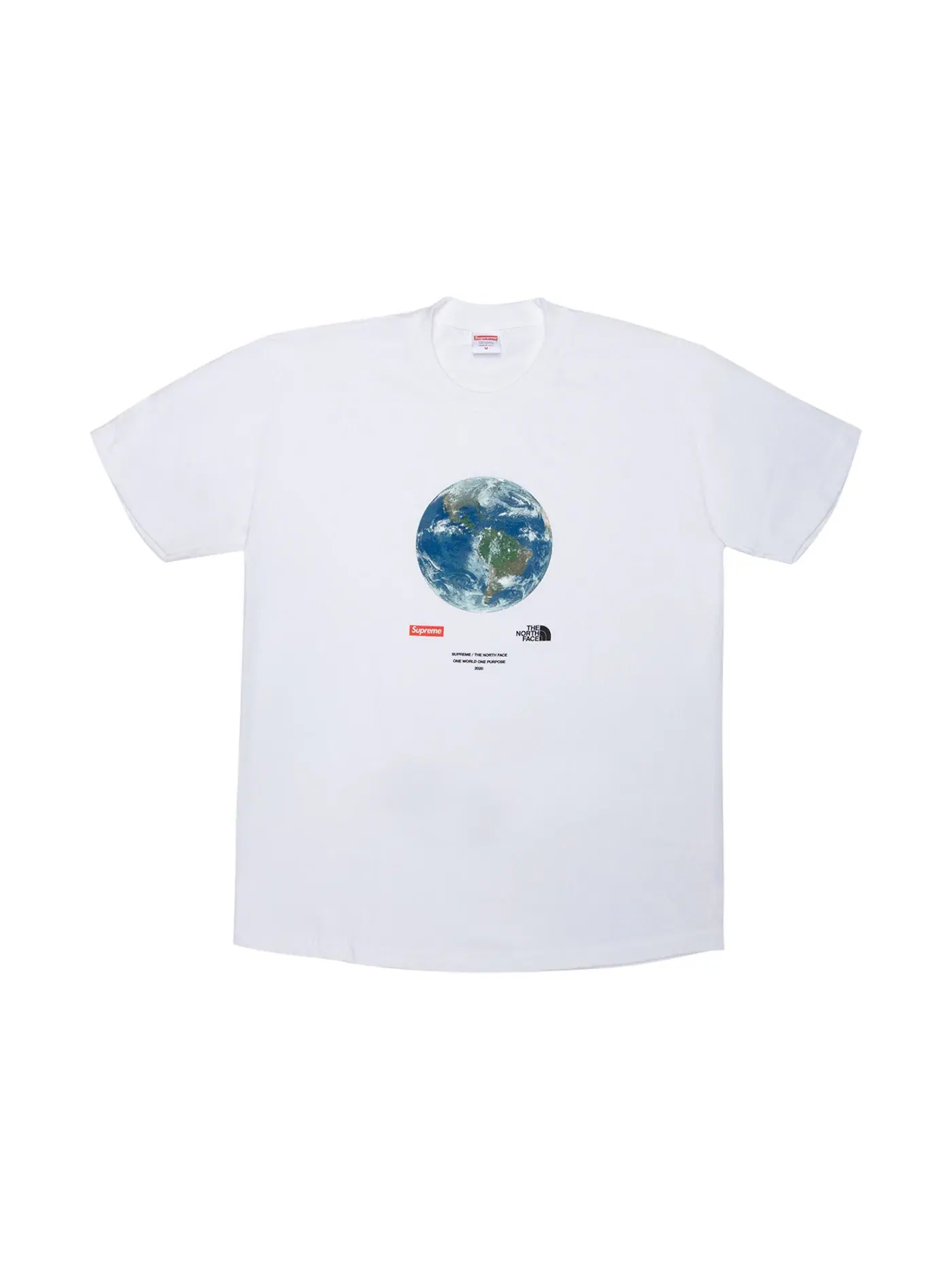 Мужская футболка с принтом One World Tee Supreme — изображение 1 из 1, белый