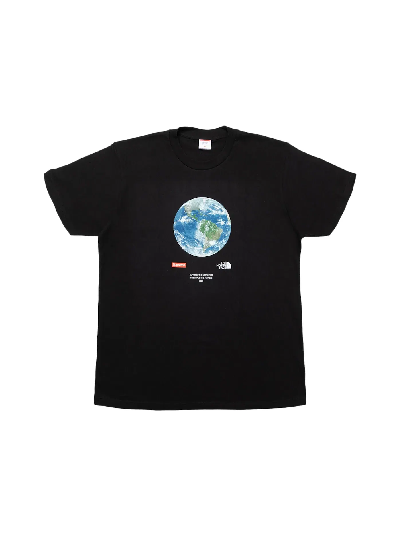 Мужская футболка с принтом One World Tee Supreme — изображение 1 из 1, черный