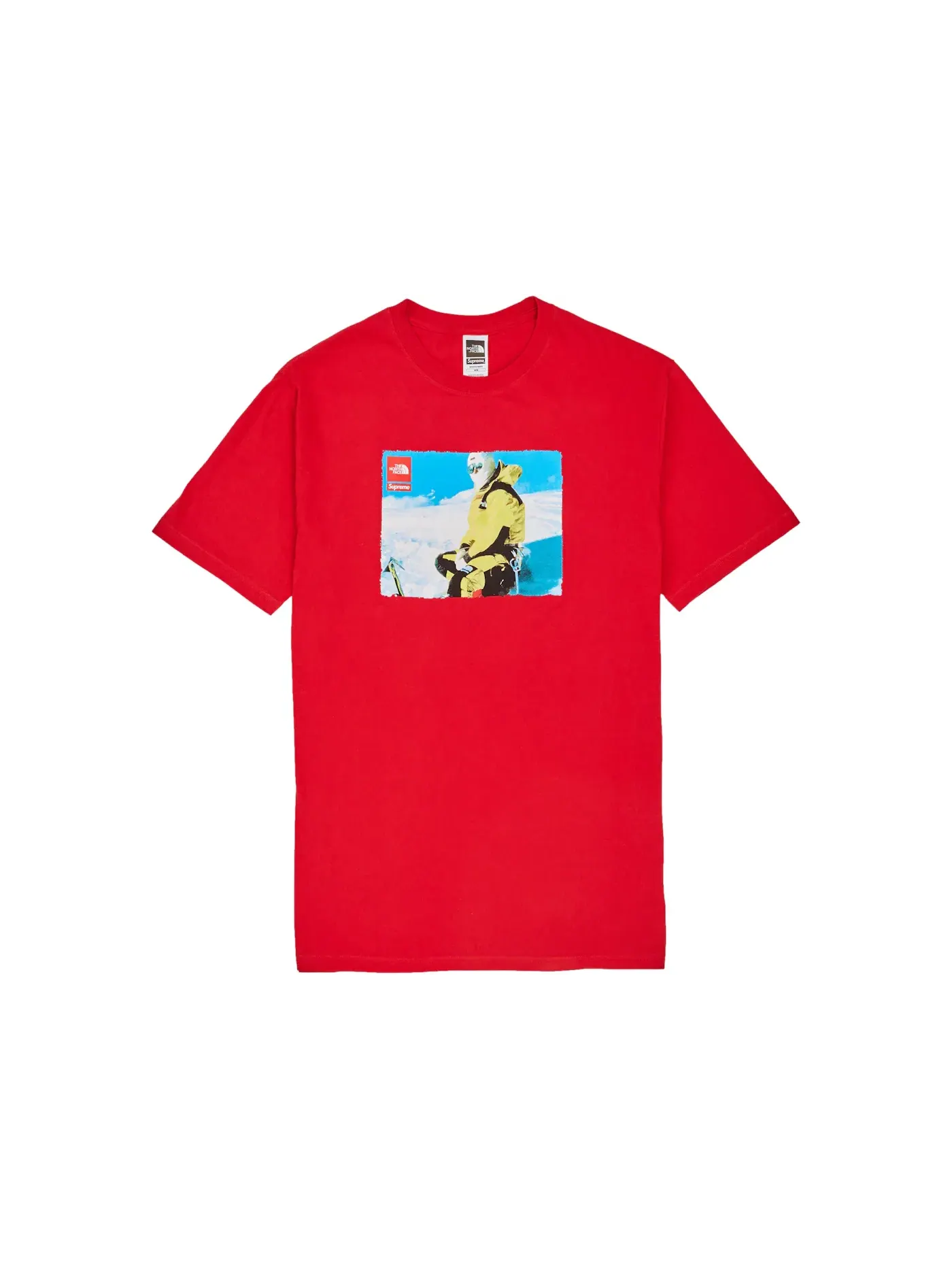 Мужская футболка с принтом Supreme Tee — изображение 1 из 1, красный