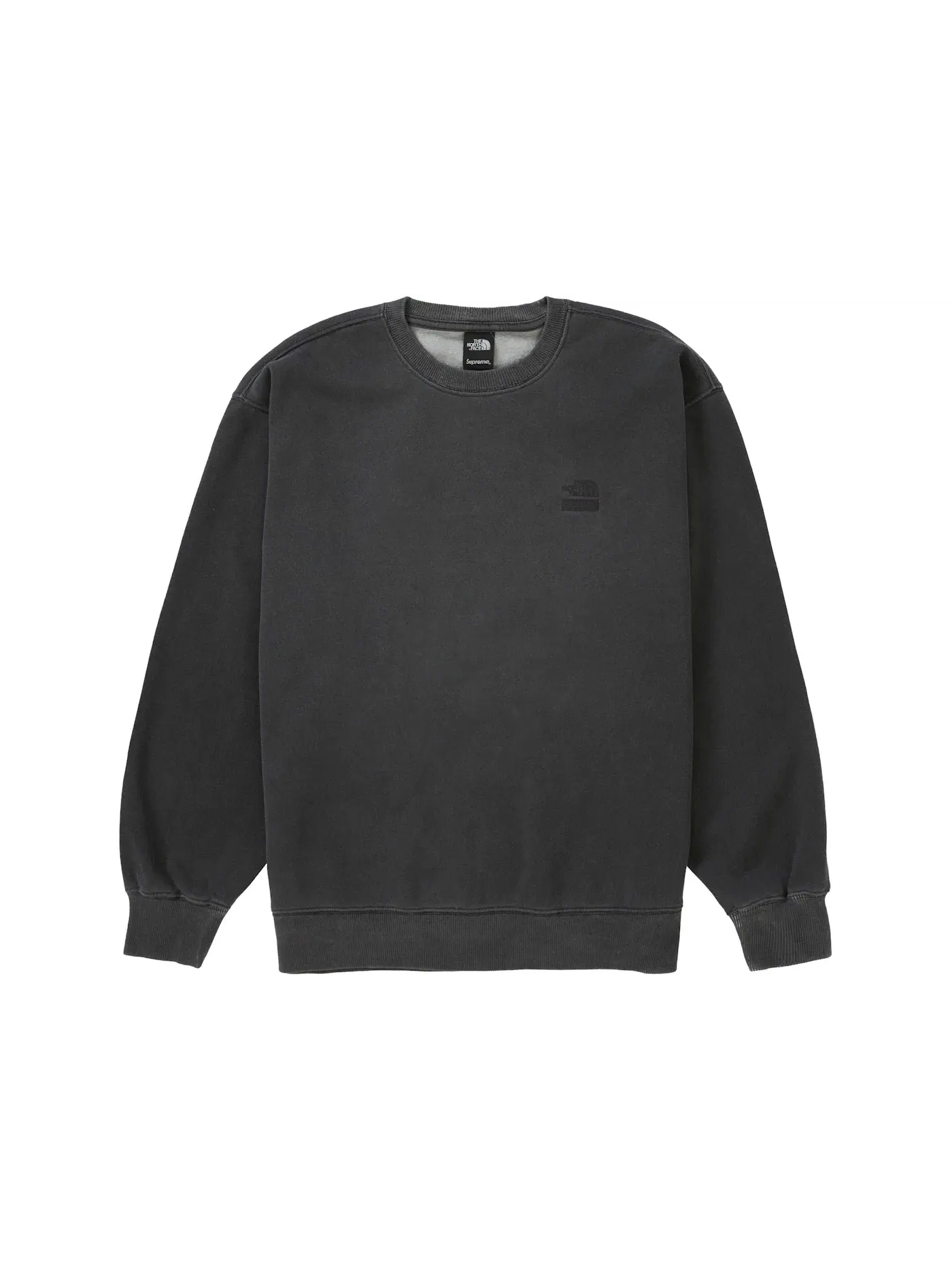 Мужской свитшот с принтом Pigment Printed Crewneck Supreme — изображение 1 из 1, черный