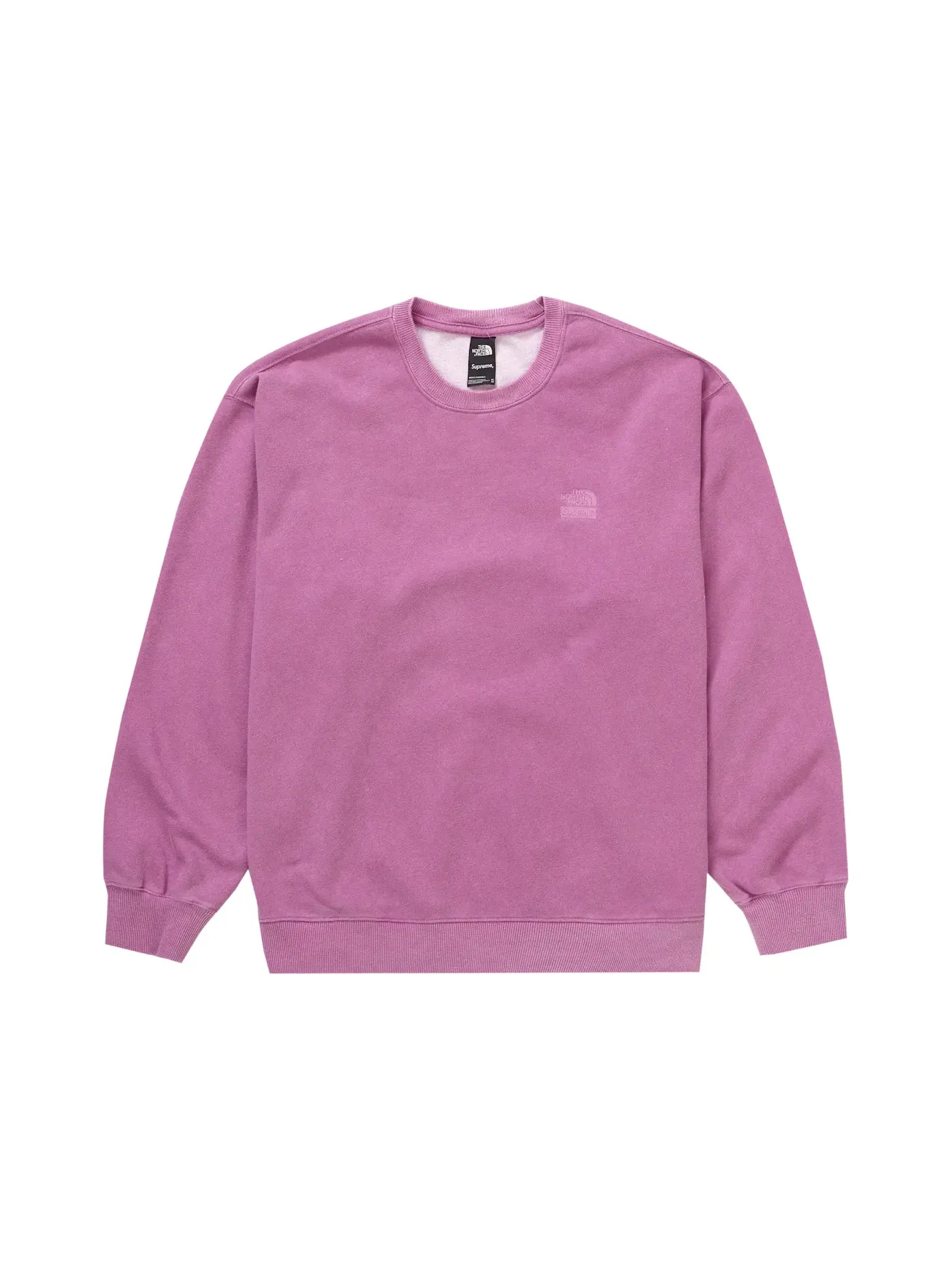 Мужской свитшот с принтом Pigment Printed Crewneck Supreme — изображение 1 из 1, розовый