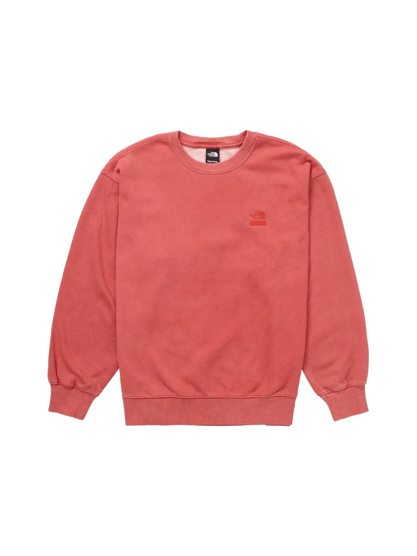 Мужской свитшот с принтом Pigment Printed Crewneck Supreme — изображение 1 из 1, красный