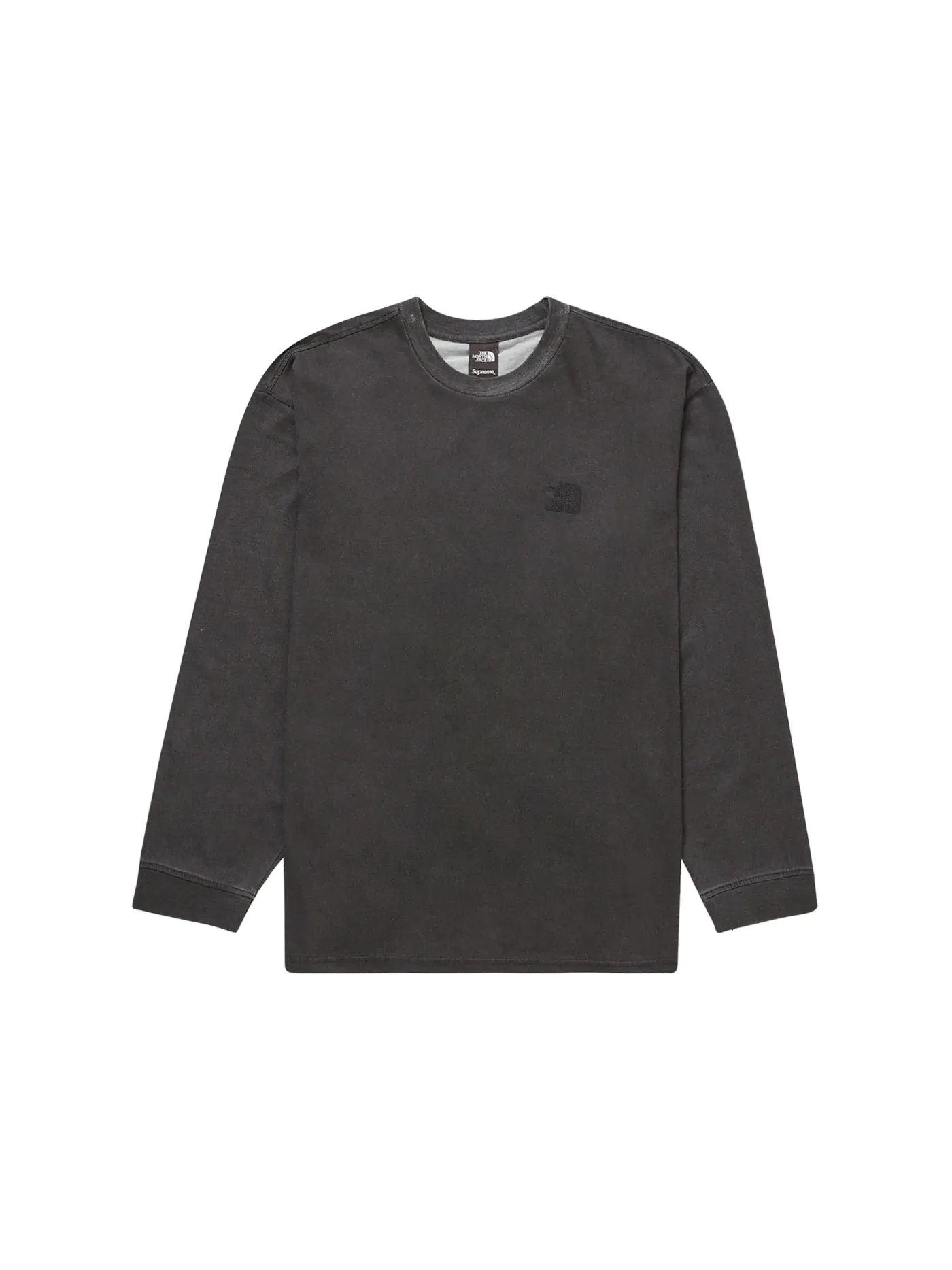 Мужская футболка с длинным рукавом с принтом Supreme The North Face Pigment Printed L/S Top — изображение 1 из 1, черный