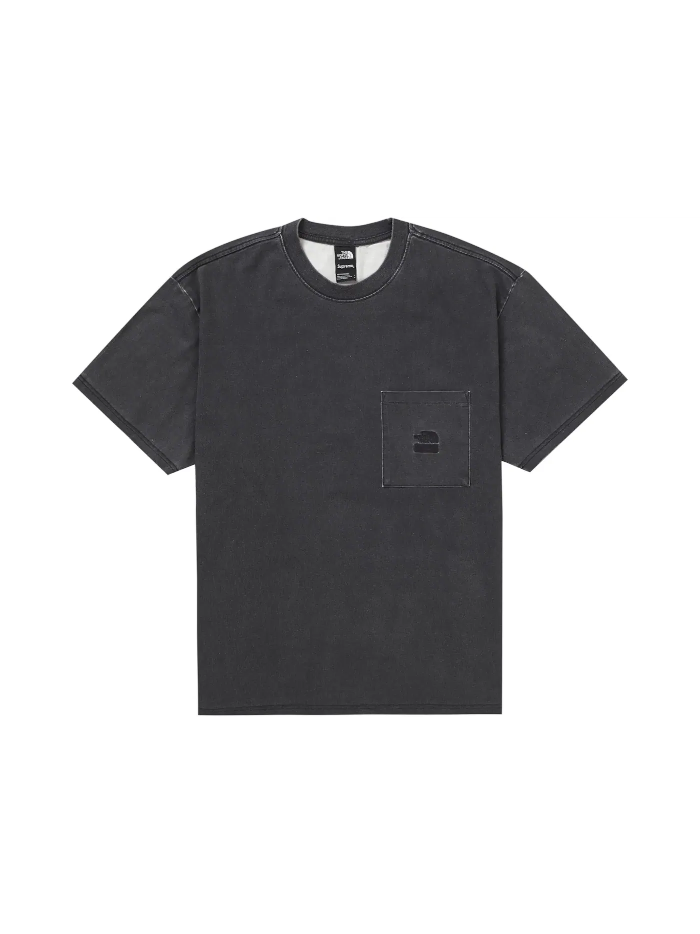 Мужская футболка с пигментным принтом Tee Supreme — изображение 1 из 1, черный