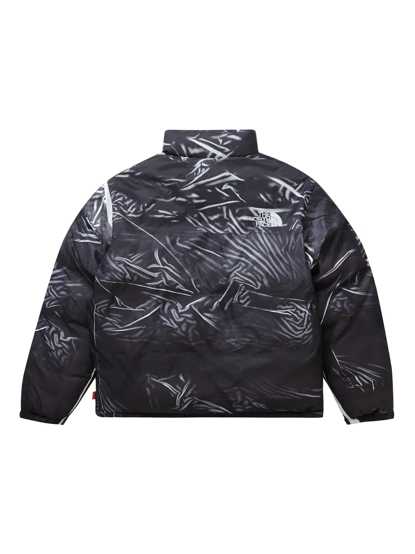 Мужская куртка с принтом Nuptse Trompe L'oeil Supreme, The North Face — изображение 3 из 3, черный