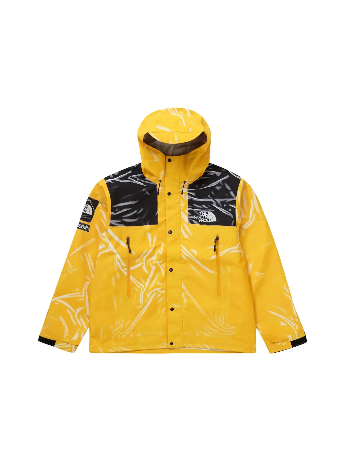 Мужская куртка с принтом Trompe L'oeil Supreme The North Face Printed Taped Seam Shell — изображение 1 из 2, желтый
