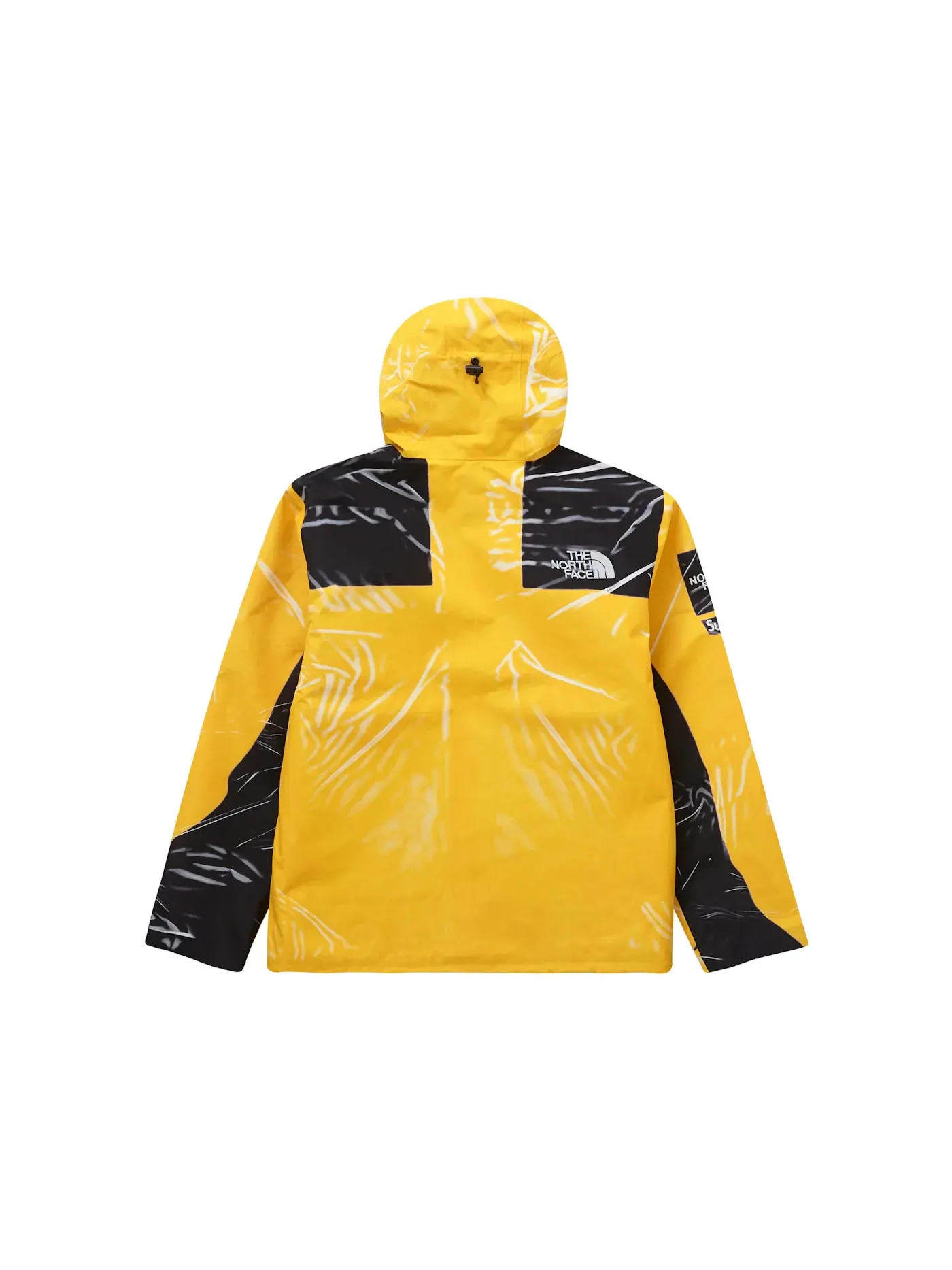 Мужская куртка с принтом Trompe L'oeil Supreme The North Face Printed Taped Seam Shell — изображение 2 из 2, желтый