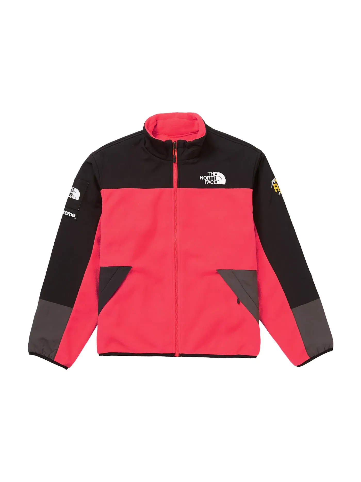 Мужская флисовая куртка с принтом Fleece Jacket Supreme — изображение 1 из 1, яркий красный