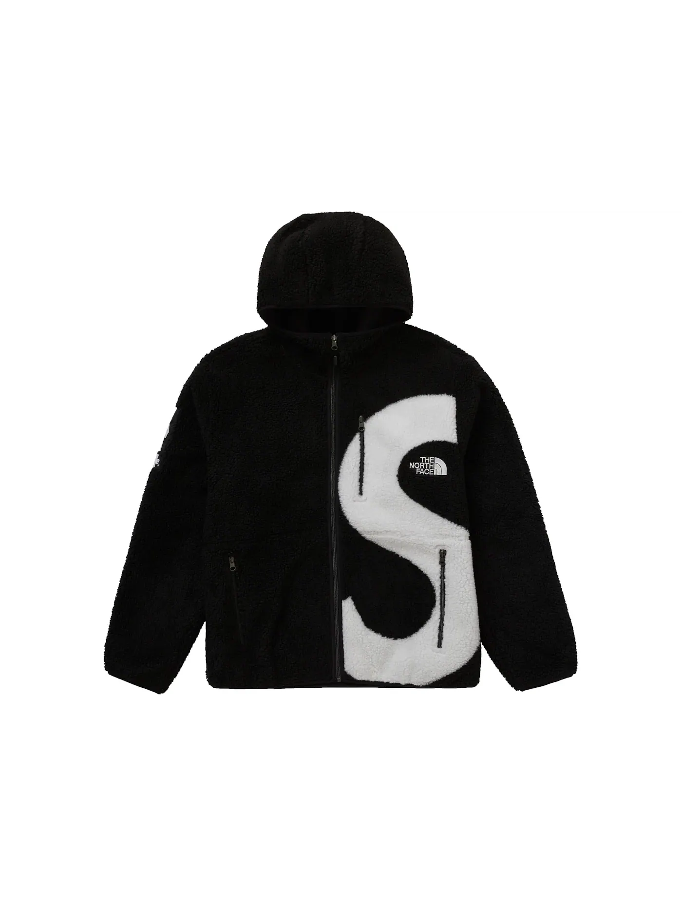 Мужская куртка-флис с принтом Fleece Jacket Supreme — изображение 1 из 3, черный