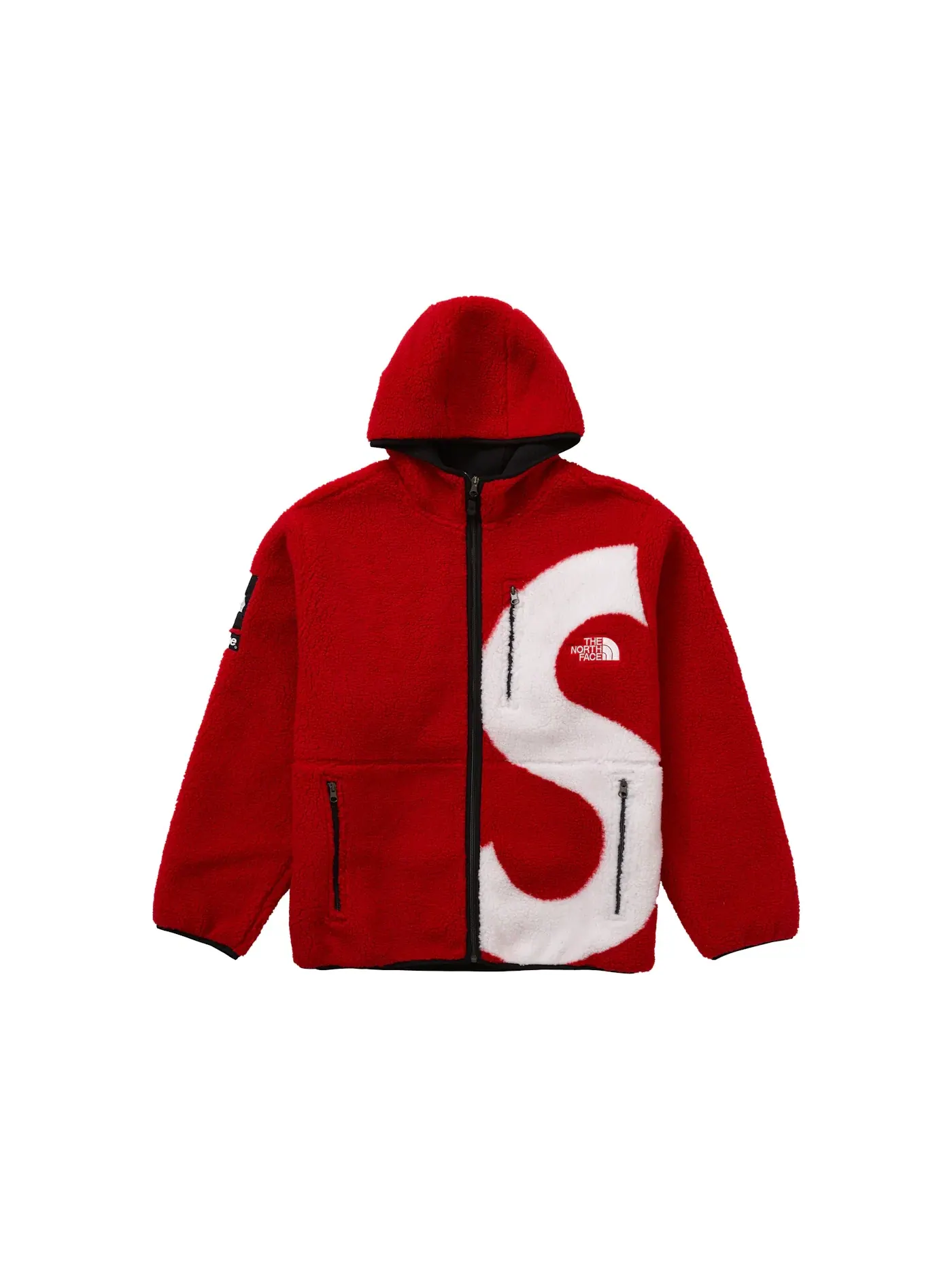 Мужская флисовая куртка с принтом Fleece Jacket Supreme — изображение 1 из 3, красный