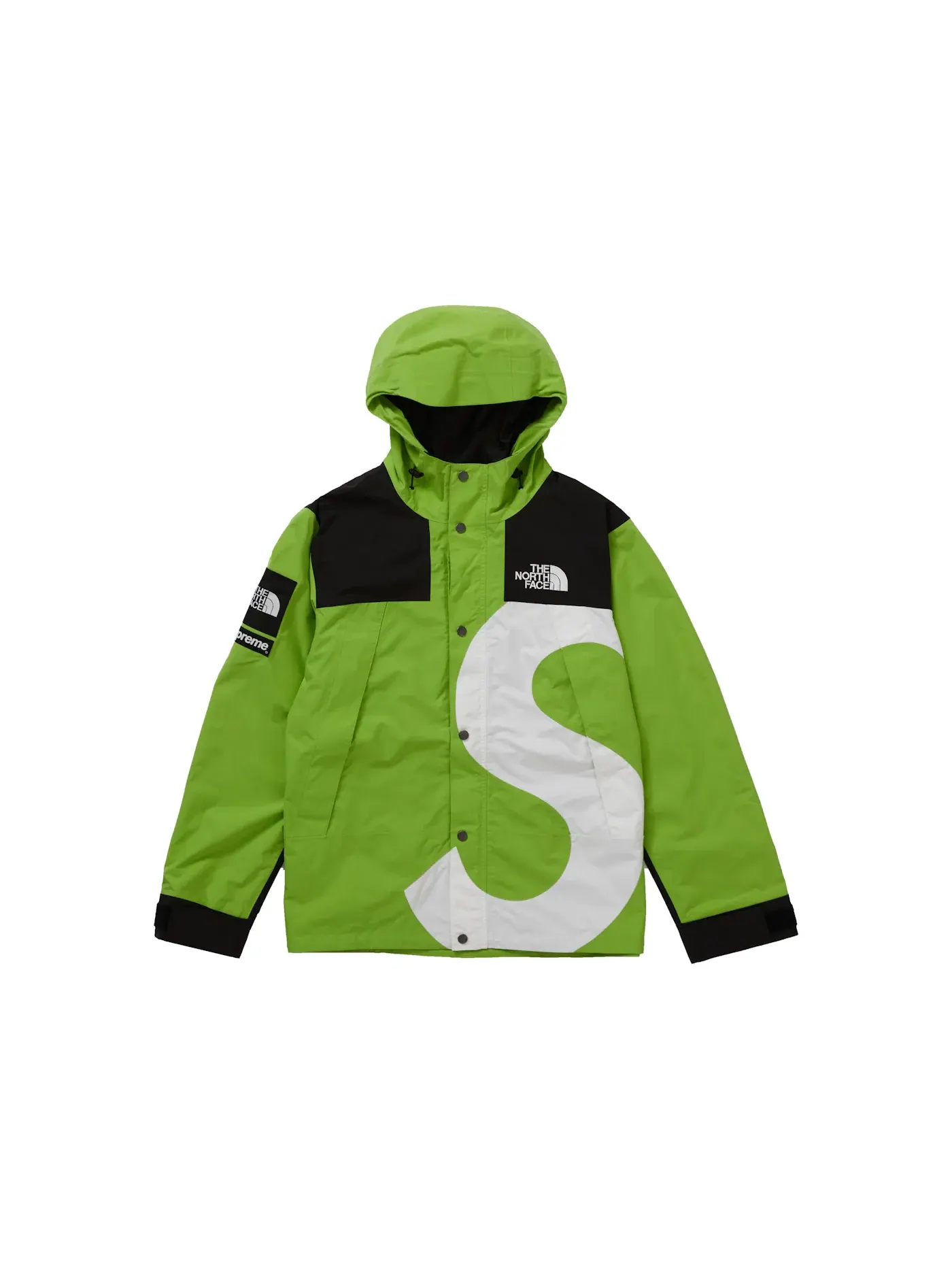 Мужская куртка-анорак с принтом Mountain Jacket Supreme — изображение 1 из 3, лаймовый