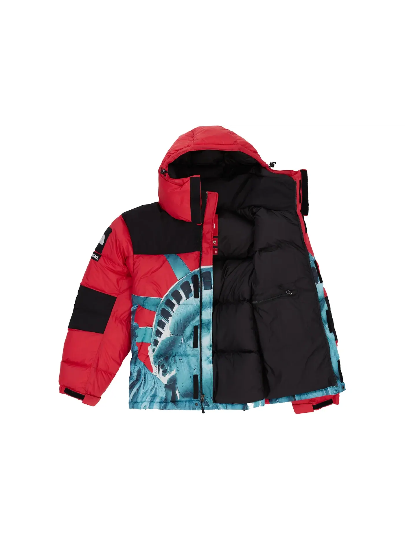 Мужская куртка Балторо с принтом Liberty Supreme x The North Face — изображение 2 из 3, красный